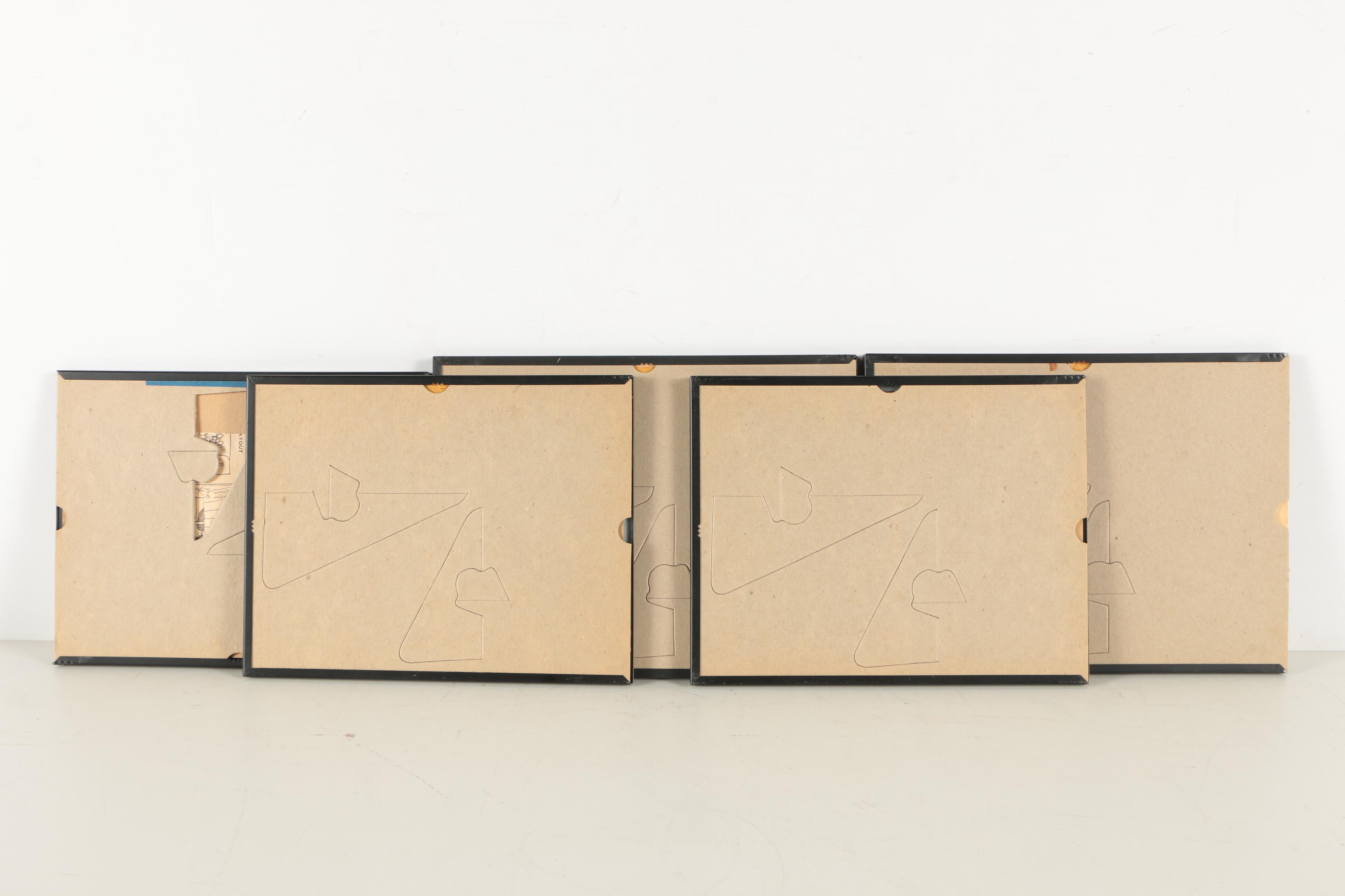 Offset Lithographic Reproduction Prints After Jene Burns of Landscapes