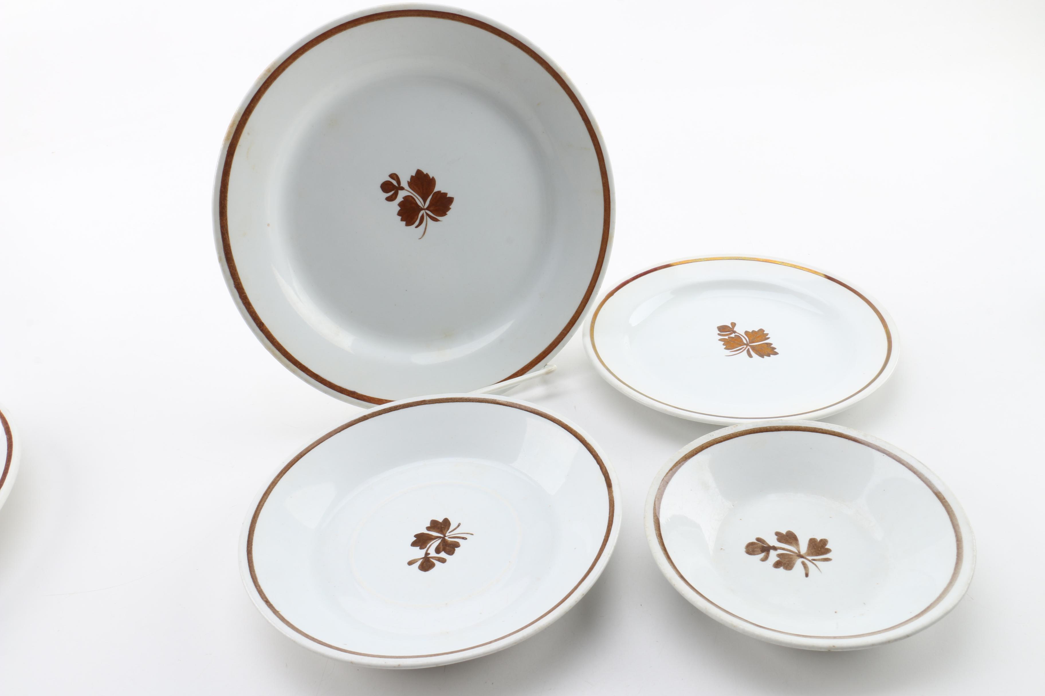 1891-96 A. J. Wilkinson "Tea Leaf" Ironstone Tableware