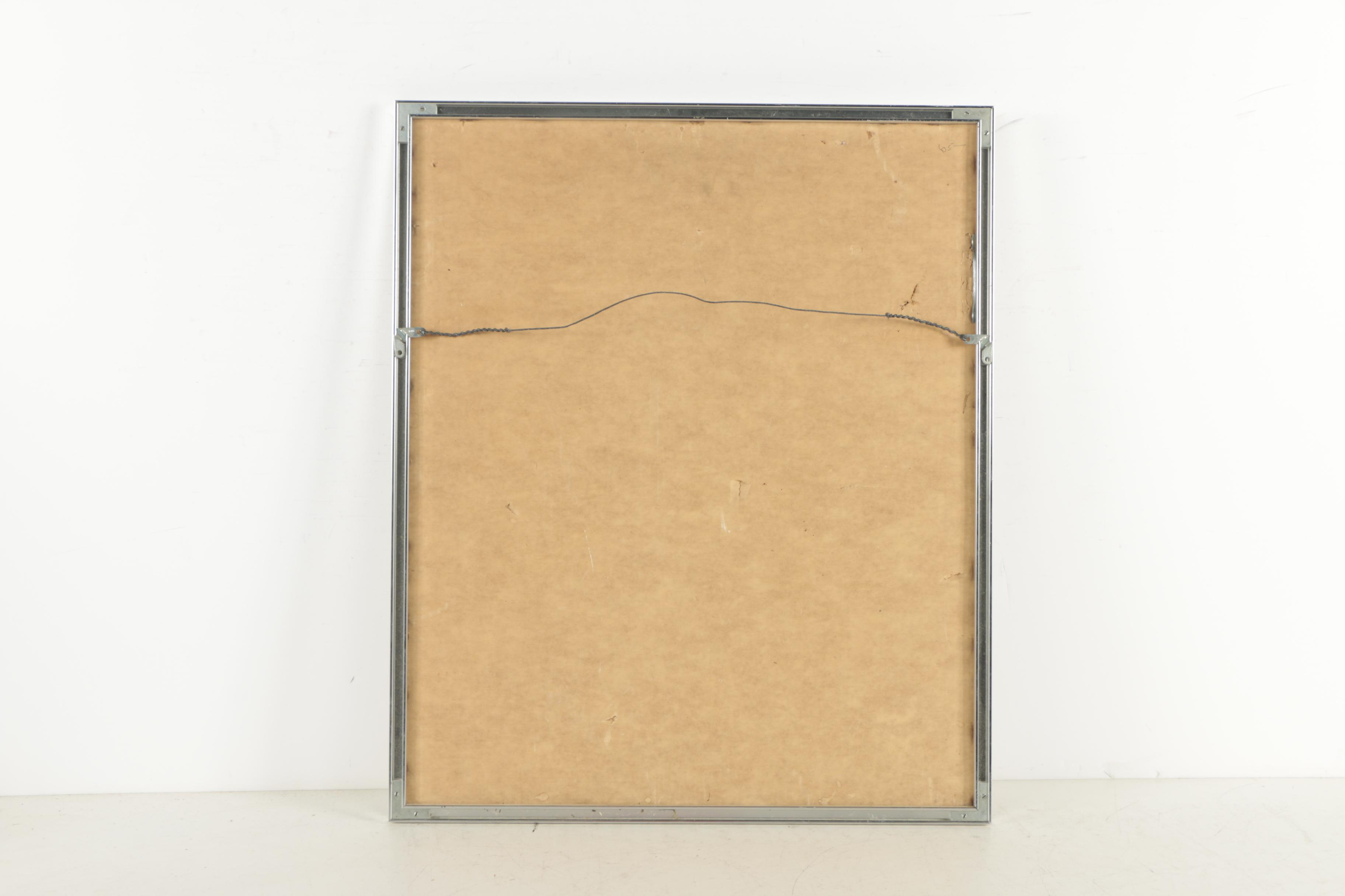 Serigraph of 1977 Marc Chagall Exhibition Poster