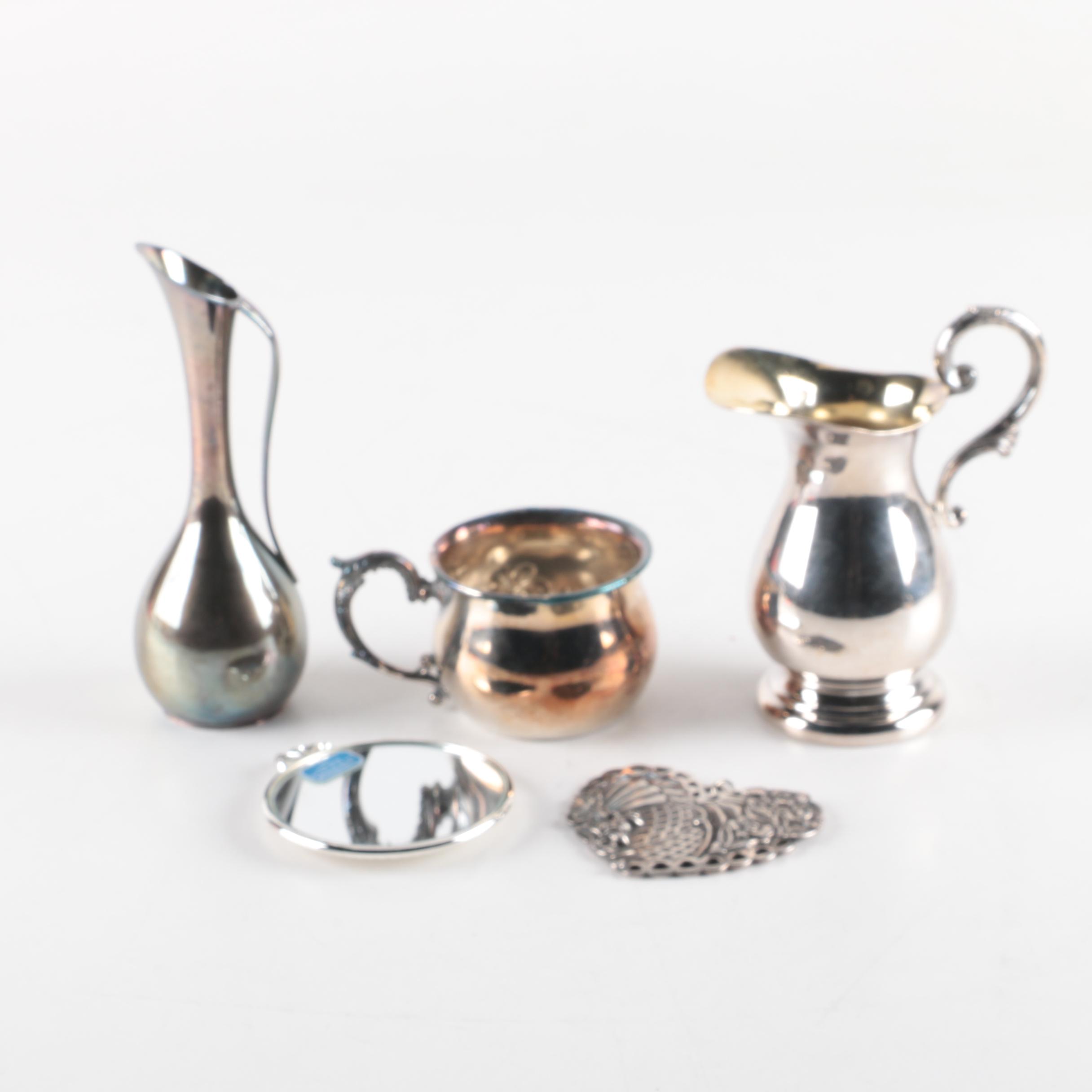 New Amsterdam Silver Co. Pitcher and Other Silver Plate Serveware