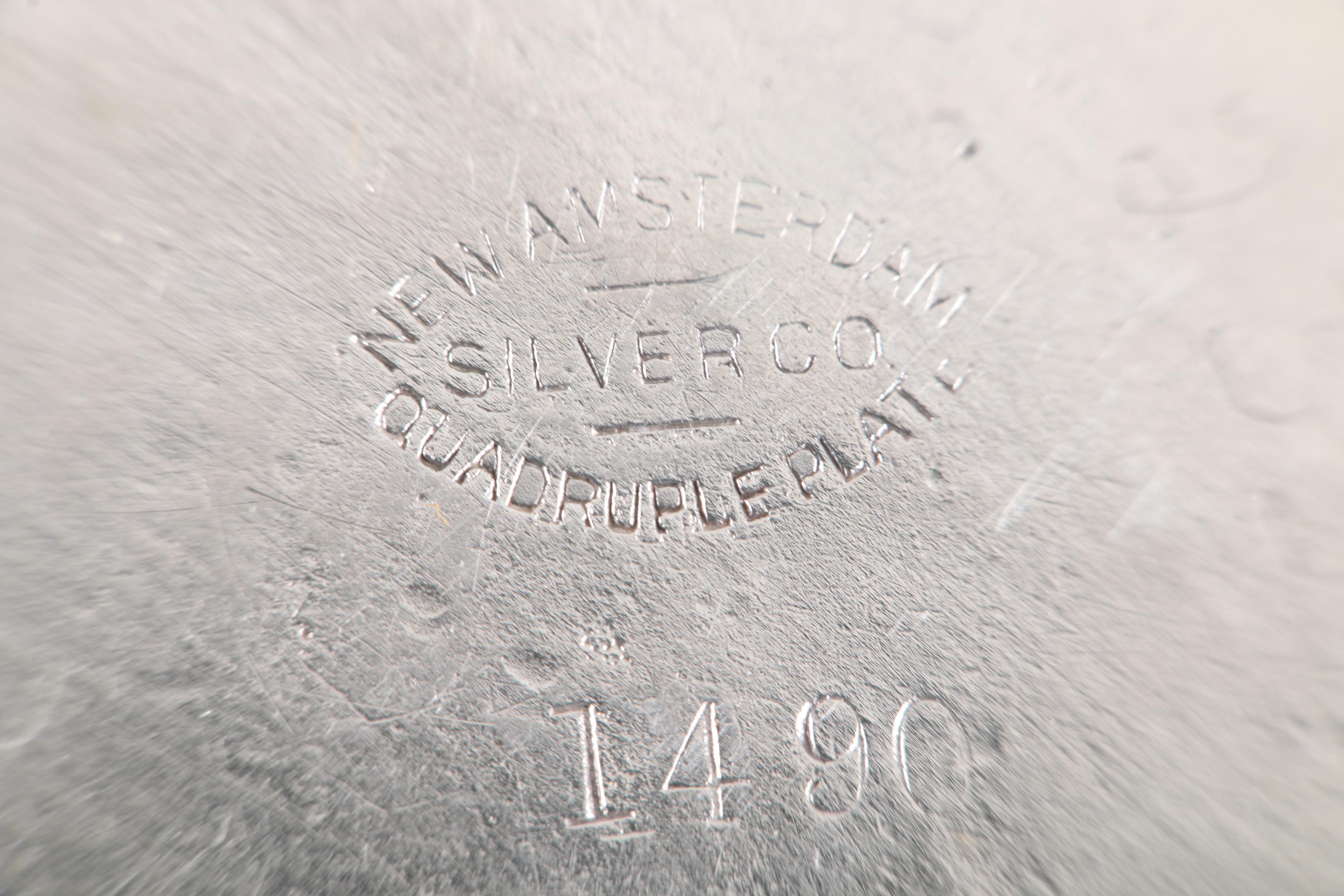 New Amsterdam Silver Co. Pitcher and Other Silver Plate Serveware