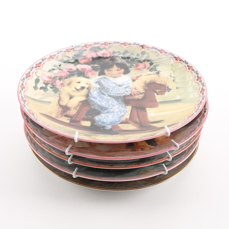 Bradford Exchange "Me and My Shadow" by Jennifer Welty Limited Edition Plates