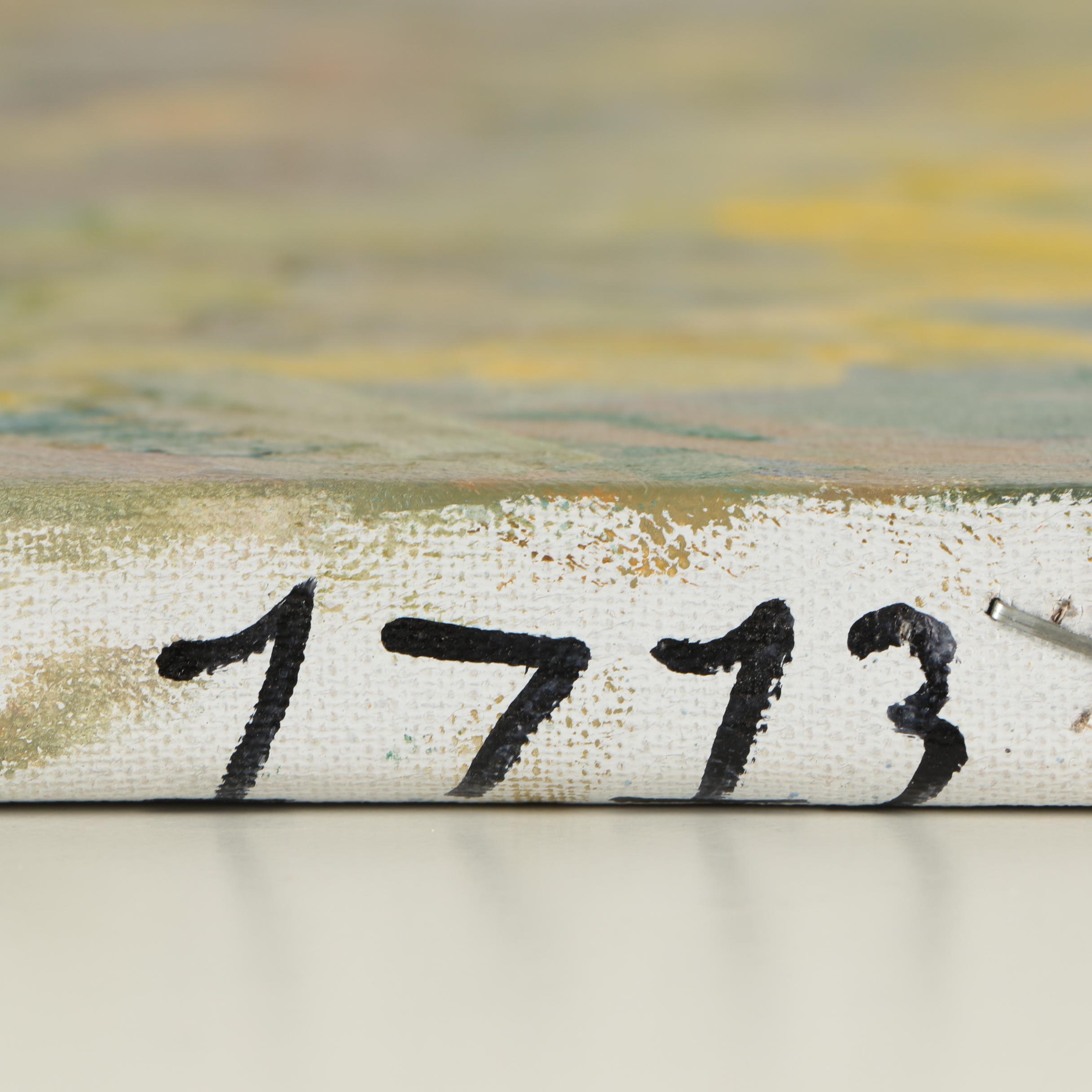 Oil Painting After the Manner of Edward J. Hummer of Western Mountain Landscape