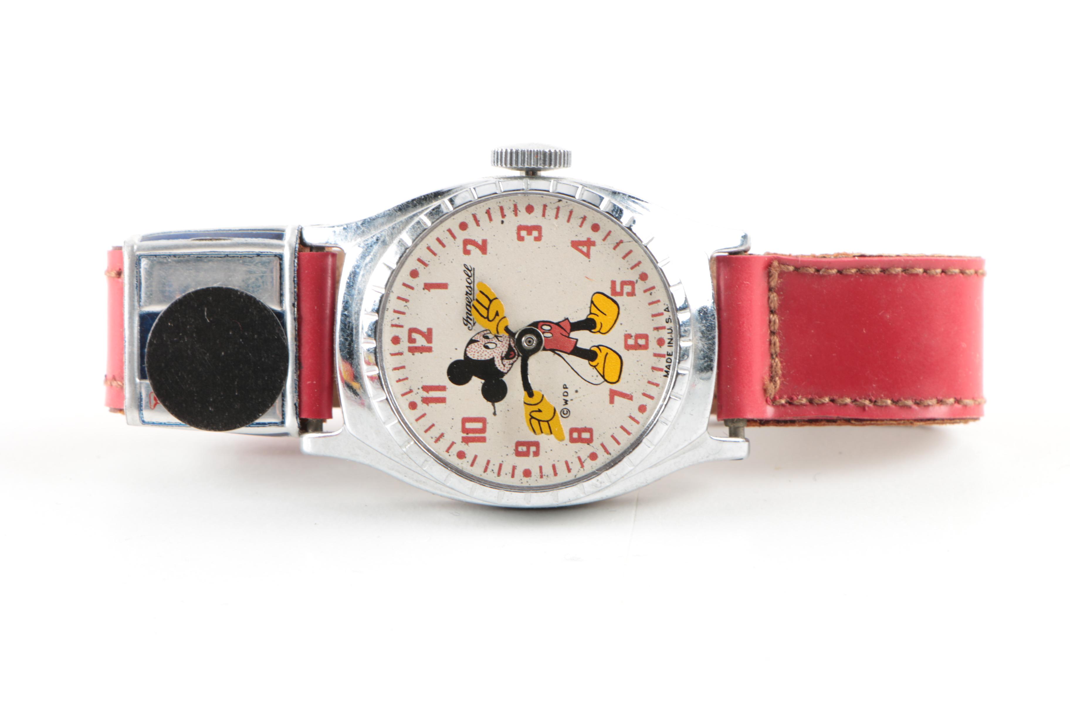 Bradley Cinderella and Disney Snow White and Mickey Mouse Watches