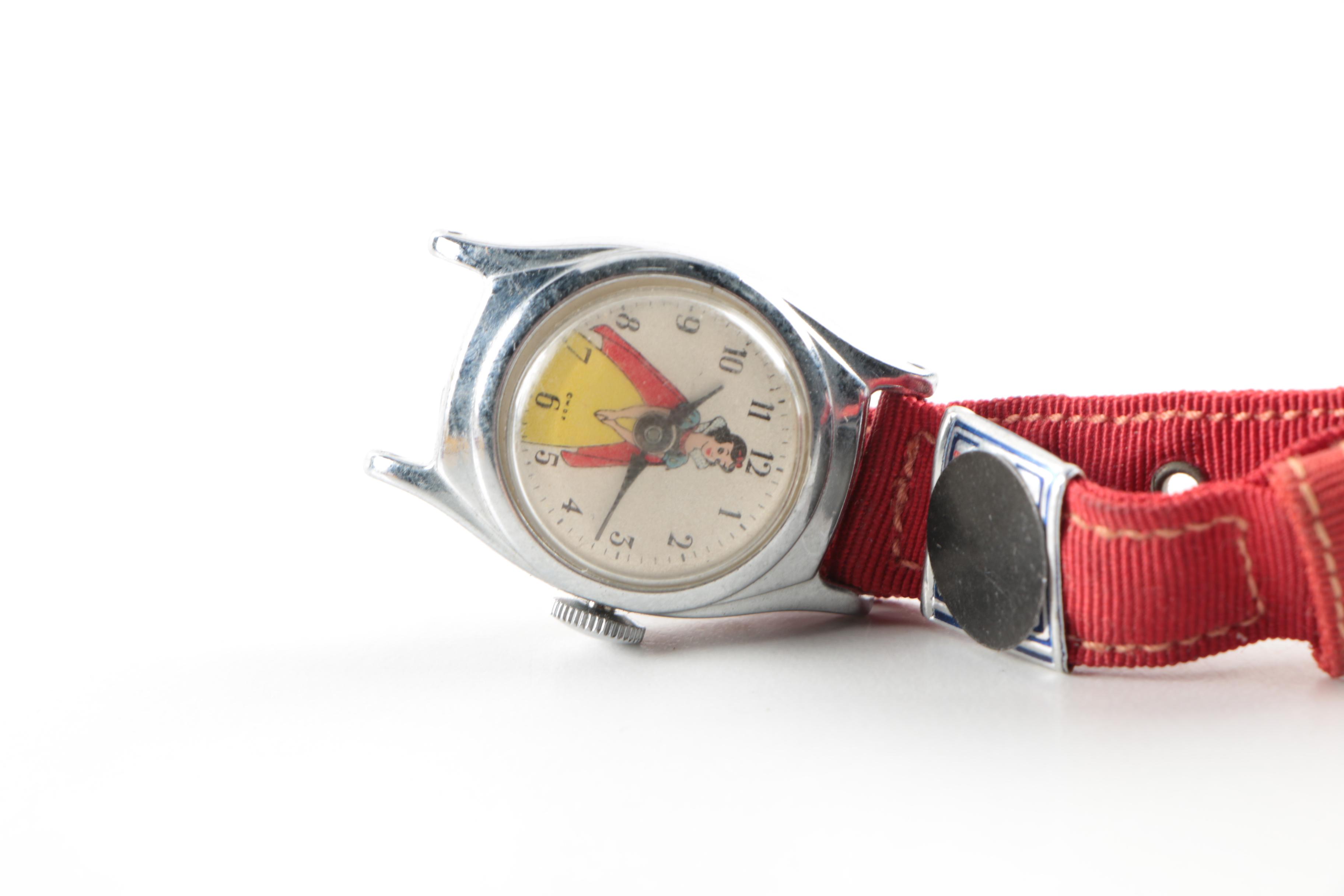 Bradley Cinderella and Disney Snow White and Mickey Mouse Watches