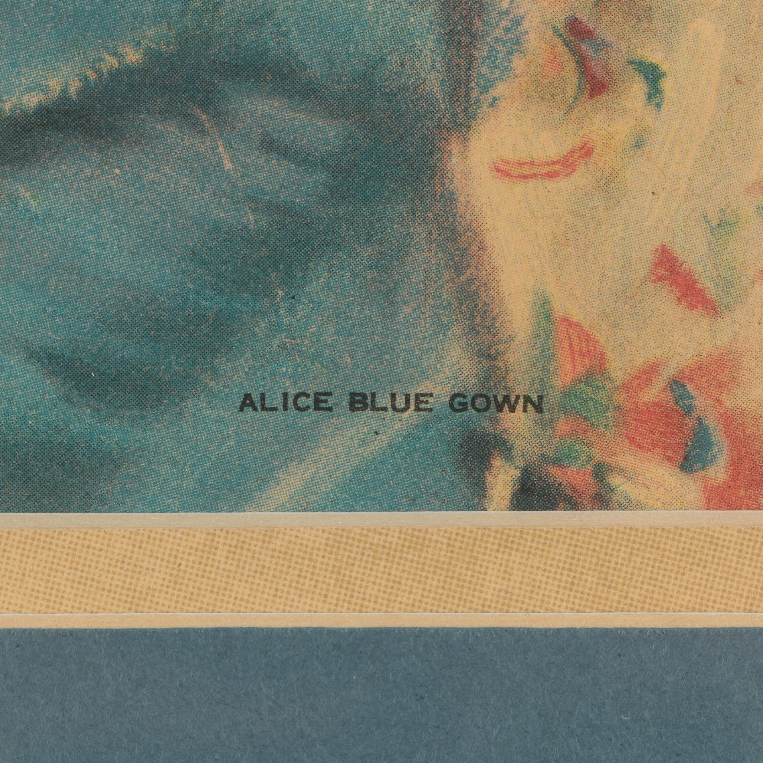 Offset Lithograph After Arthur Garrett Knapp "Alice Blue Gown"