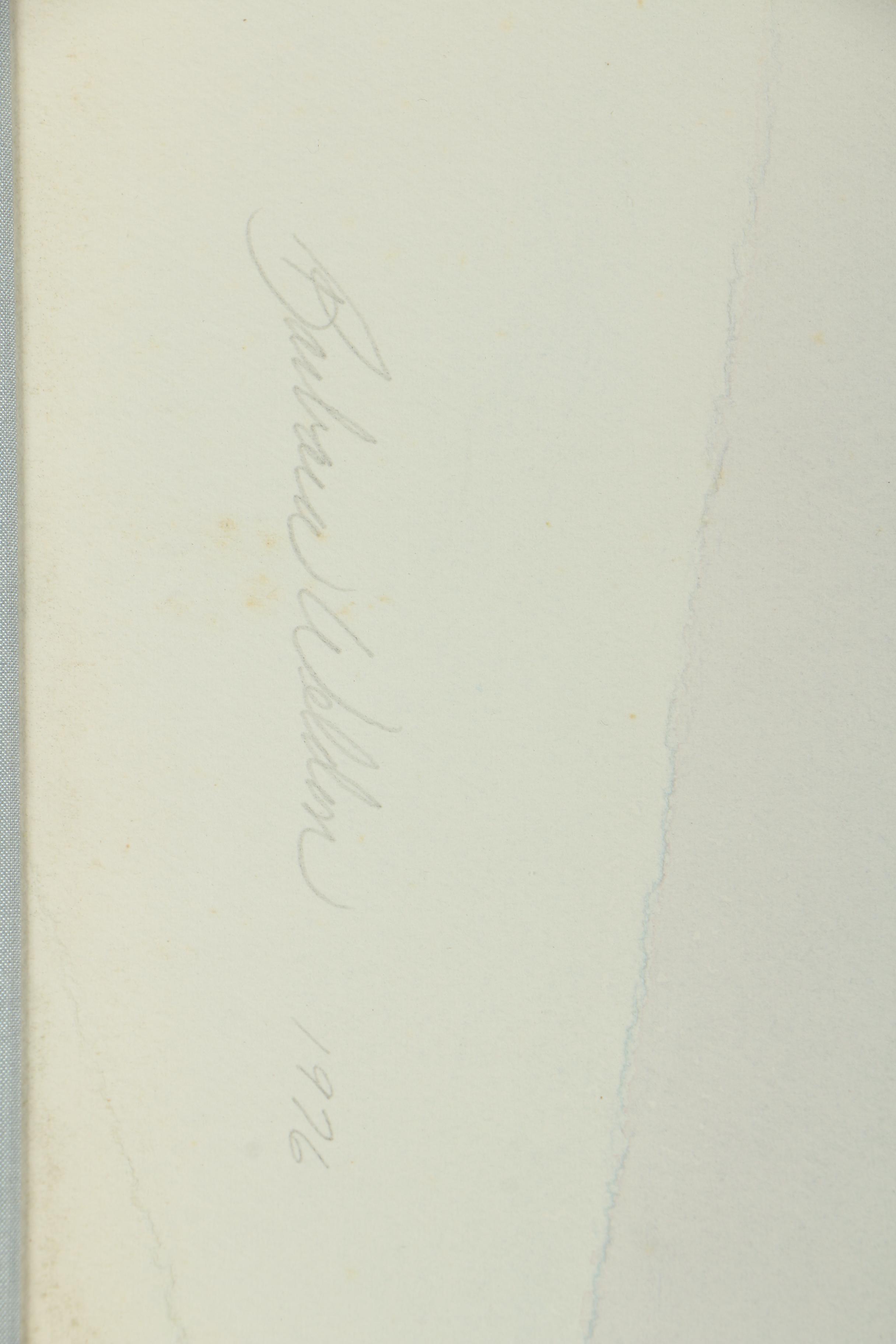 Barbara Weldon Ink and Watercolor Painting on Paper Collage