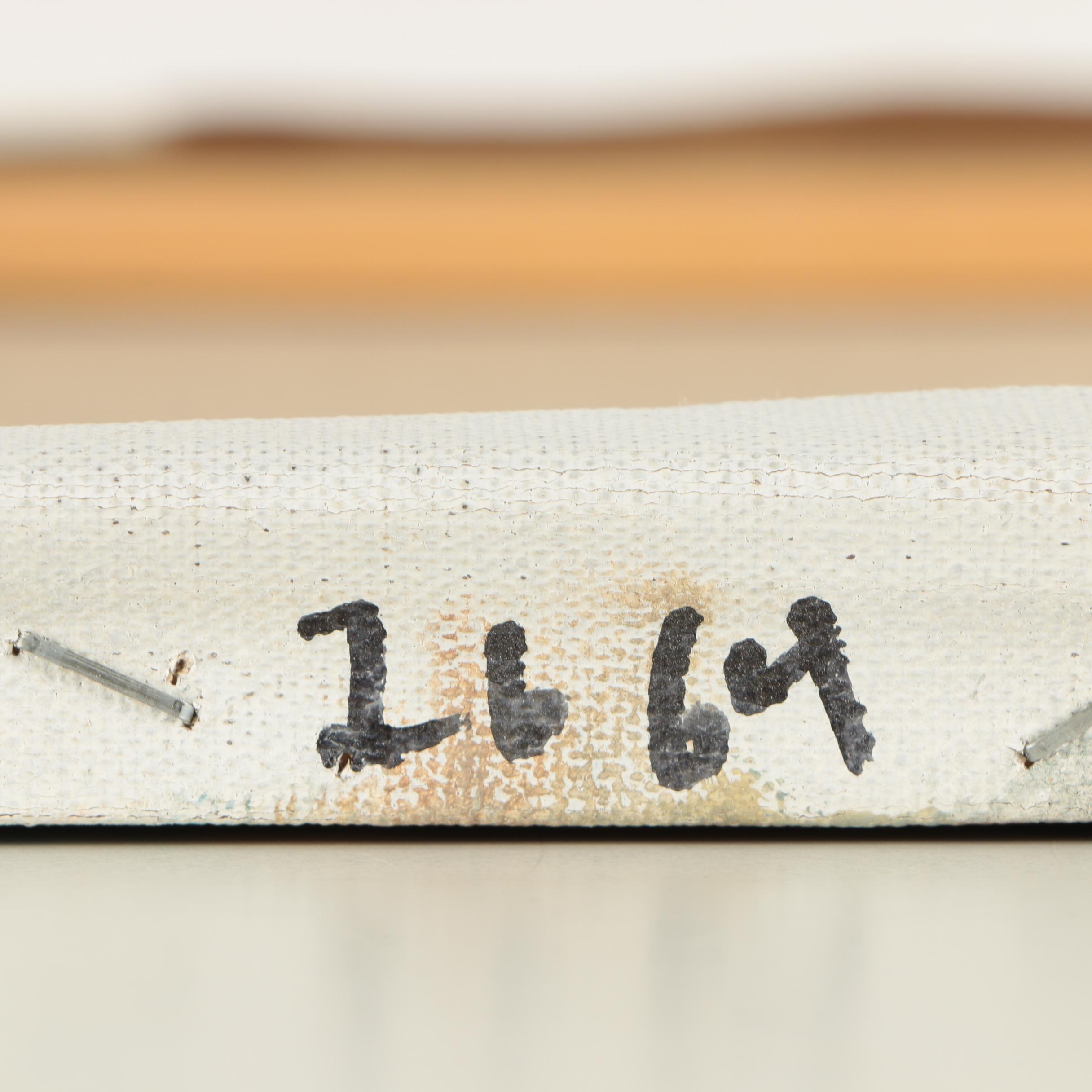 Oil Painting Attributed to Edward Hummer of a Village Scene