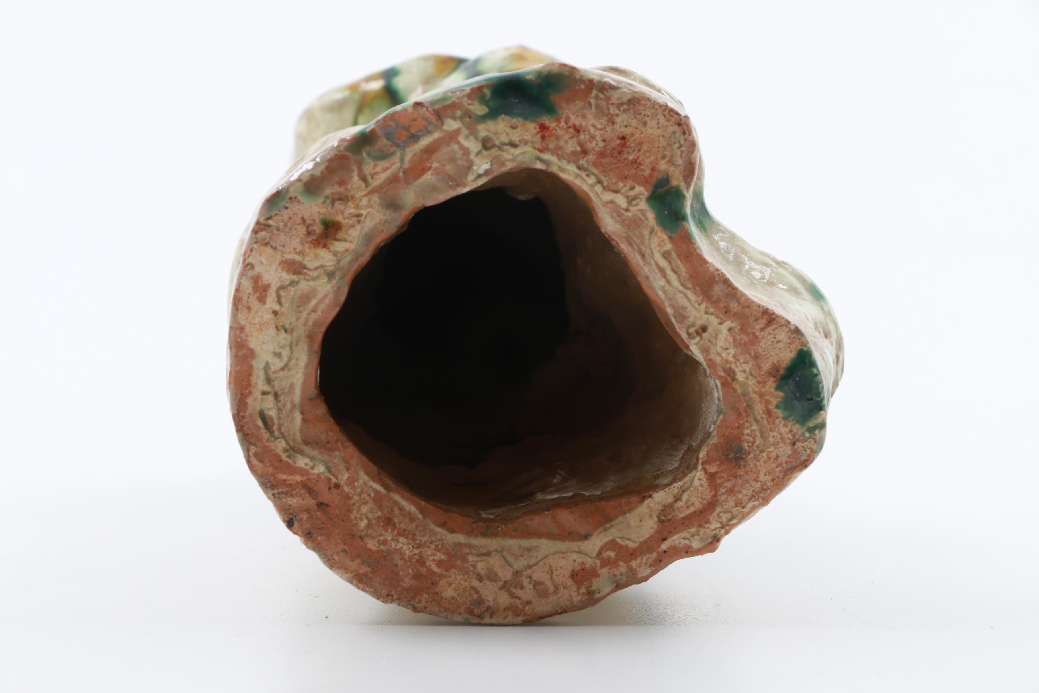 Chinese Glazed Ceramic Figural Roof Tile