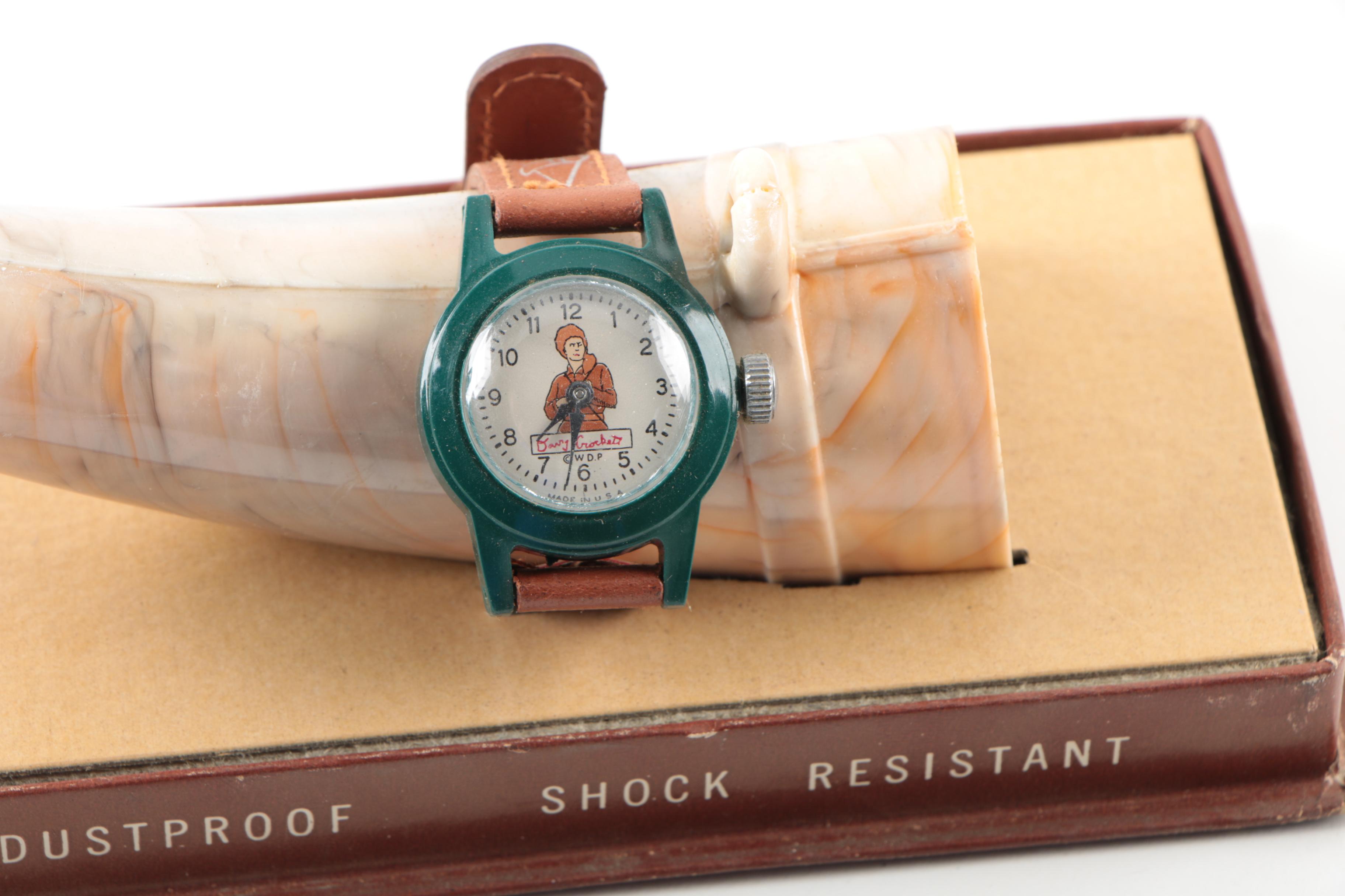 Hopalong Cassidy and Walt Disney's Davy Crockett Watches