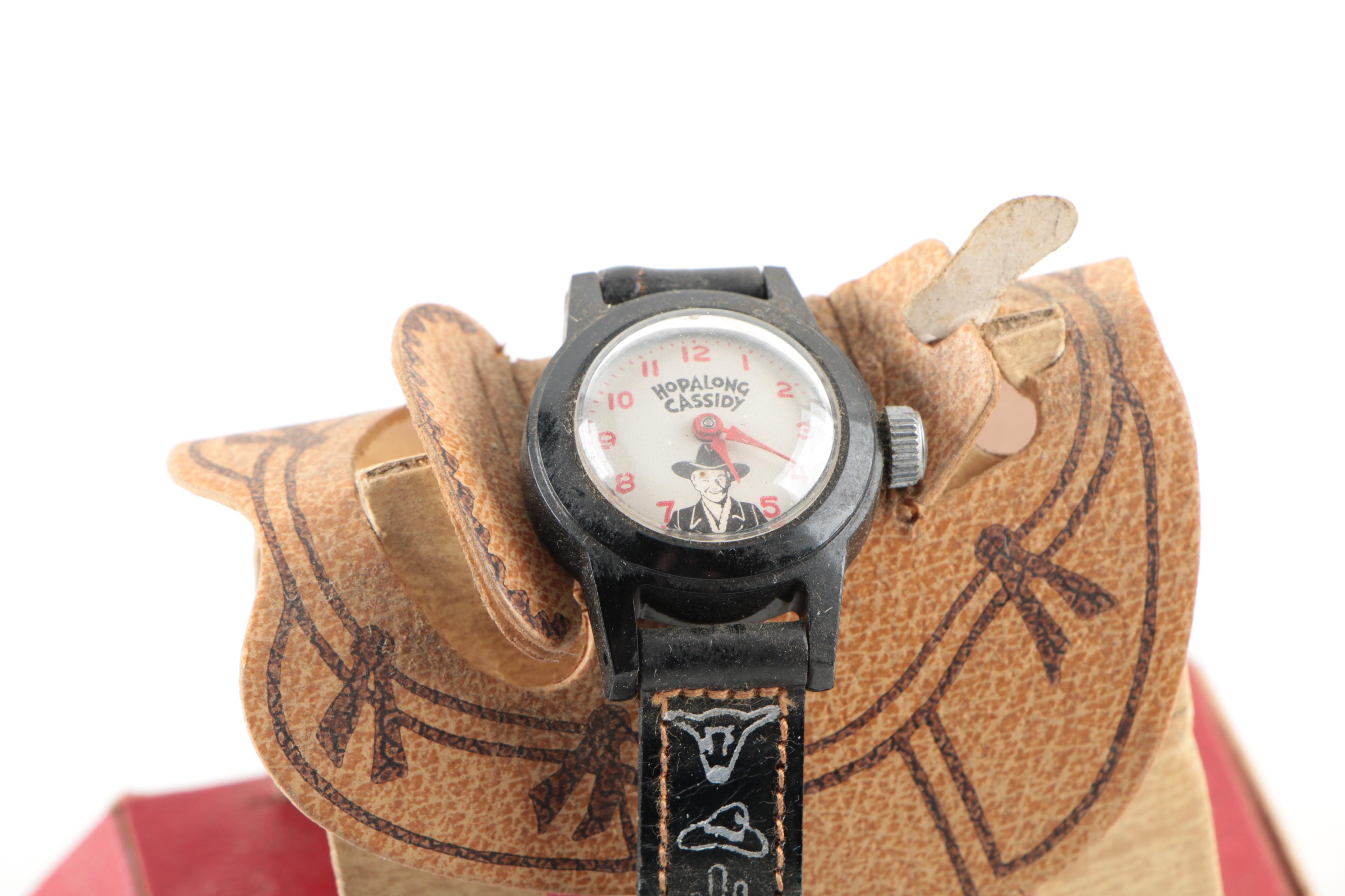 Hopalong Cassidy and Walt Disney's Davy Crockett Watches