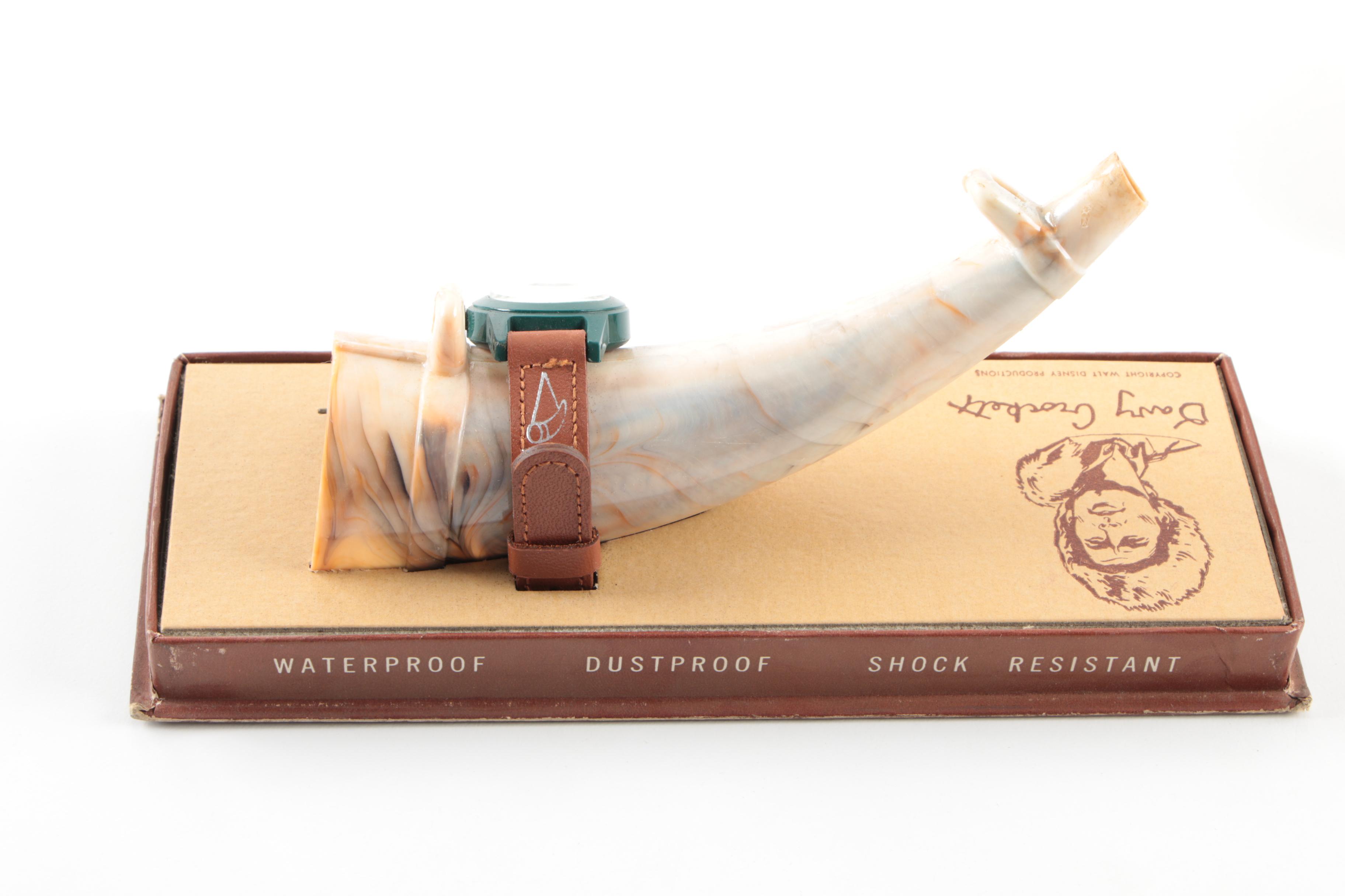 Hopalong Cassidy and Walt Disney's Davy Crockett Watches