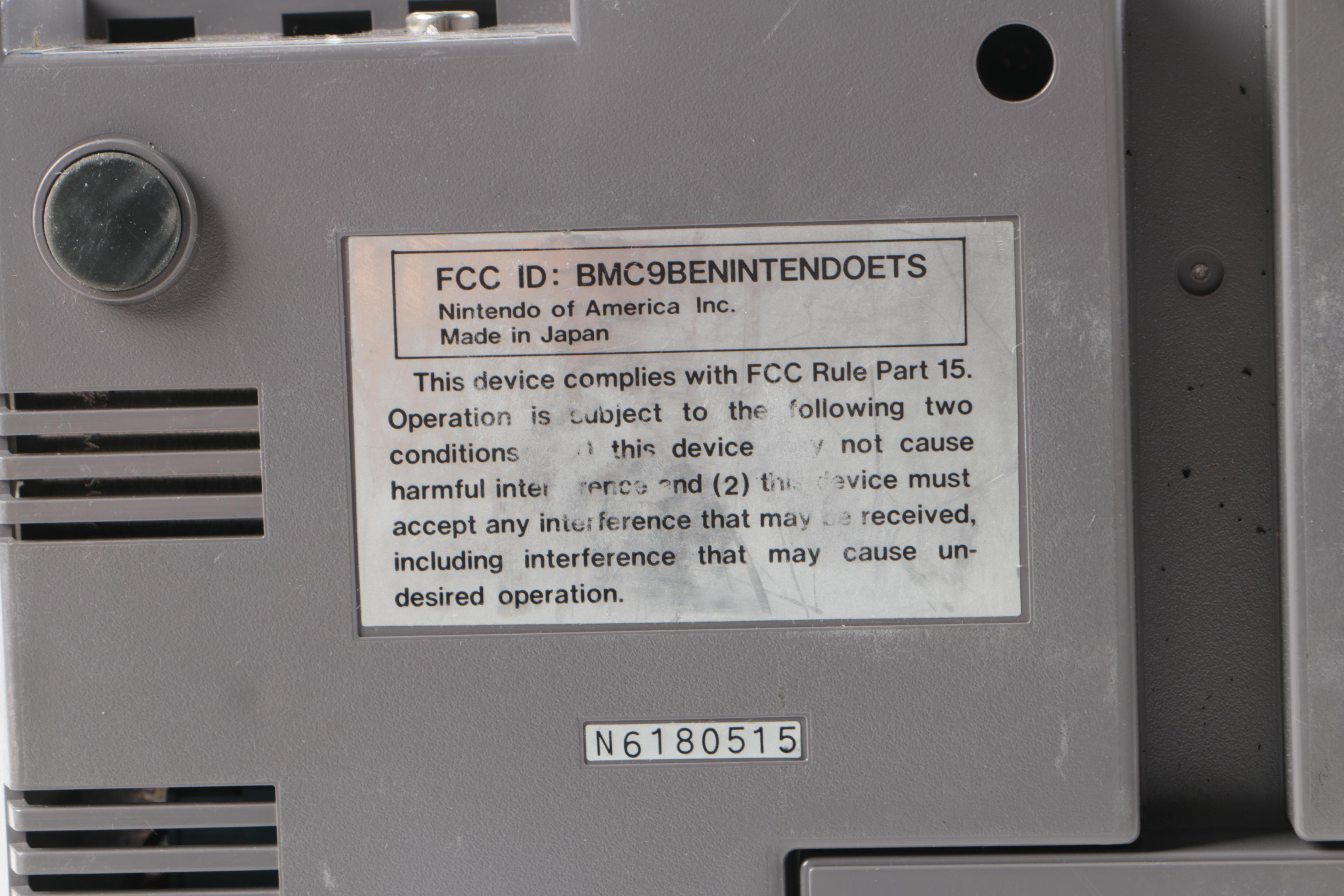 1985 Nintendo Entertainment System and Other Video Game Items