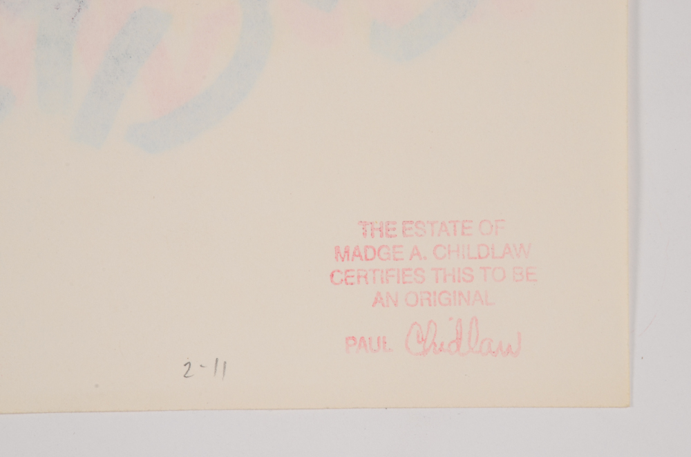 Paul Chidlaw Original Ink Drawing on Paper