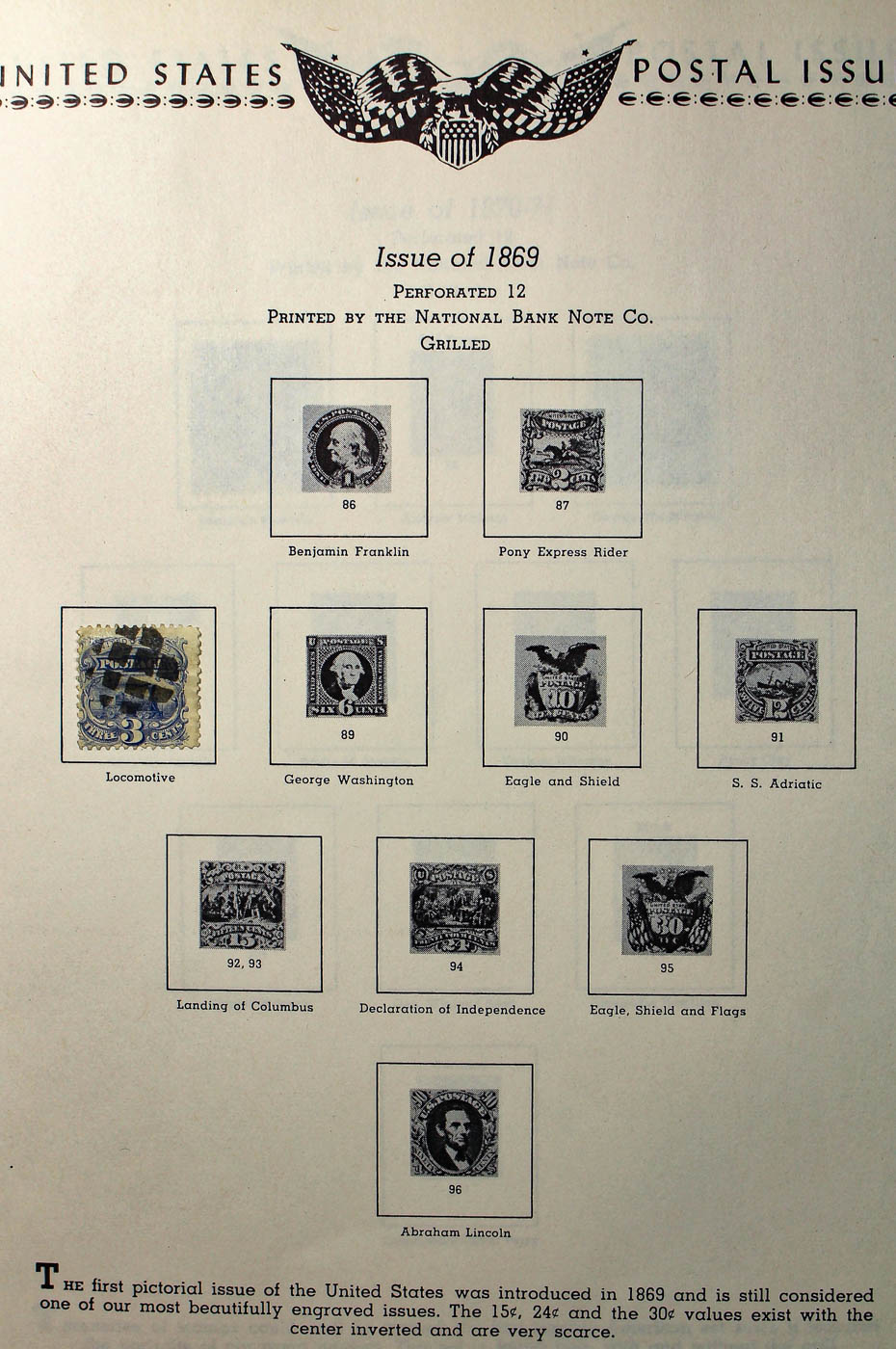 A U.S. Stamp Collection in an "All American Stamp Album"