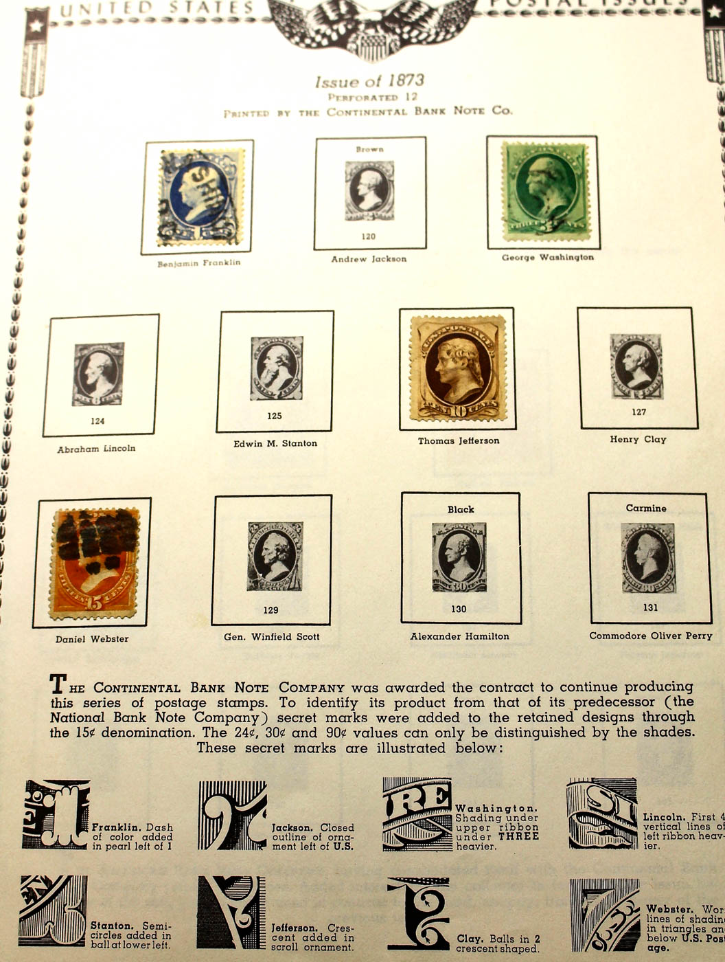 A U.S. Stamp Collection in an "All American Stamp Album"