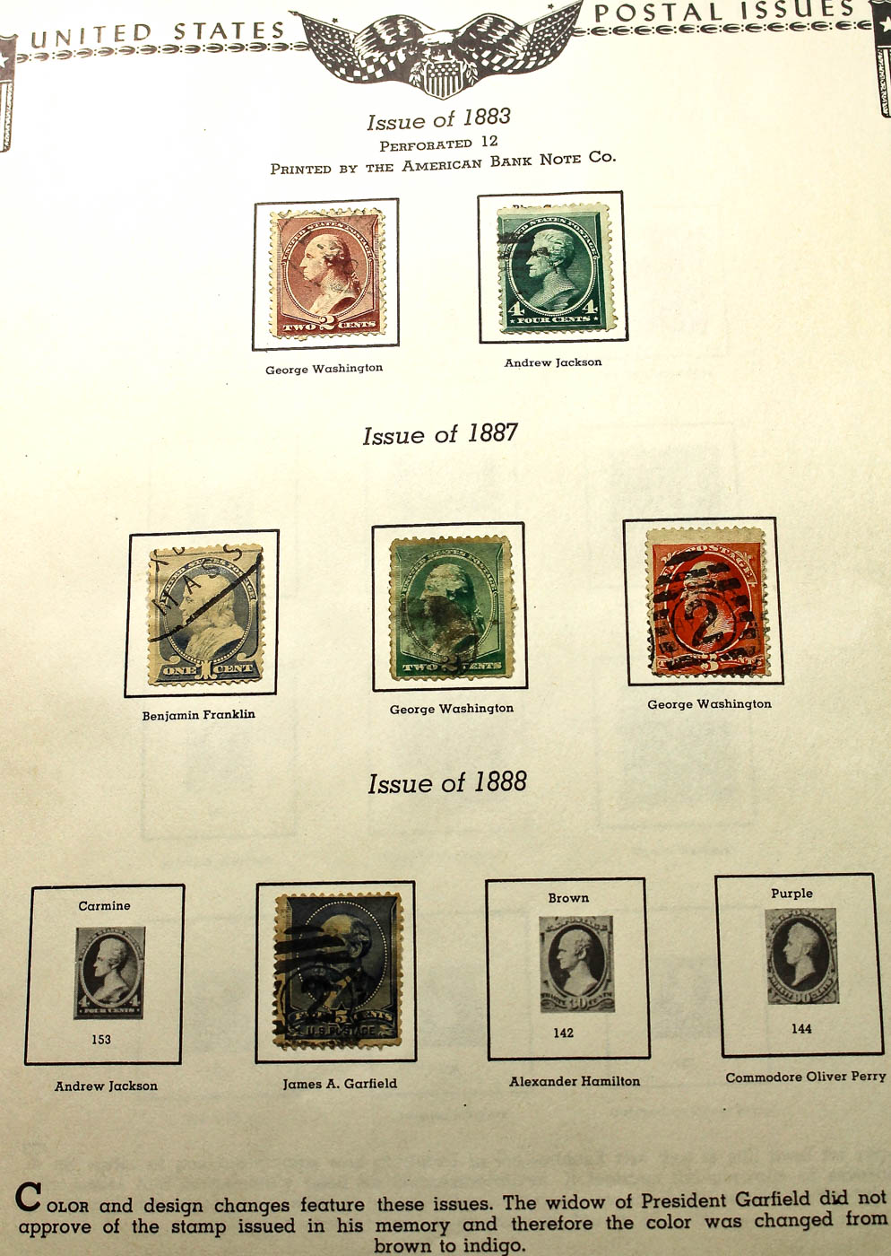 A U.S. Stamp Collection in an "All American Stamp Album"