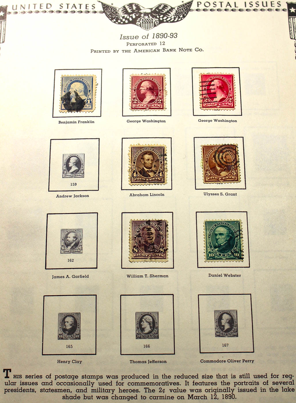 A U.S. Stamp Collection in an "All American Stamp Album"