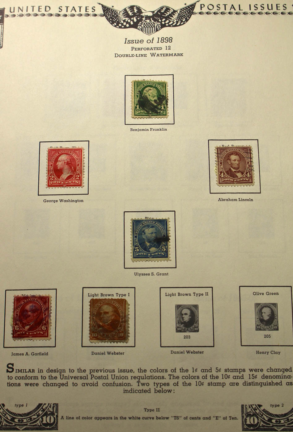 A U.S. Stamp Collection in an "All American Stamp Album"
