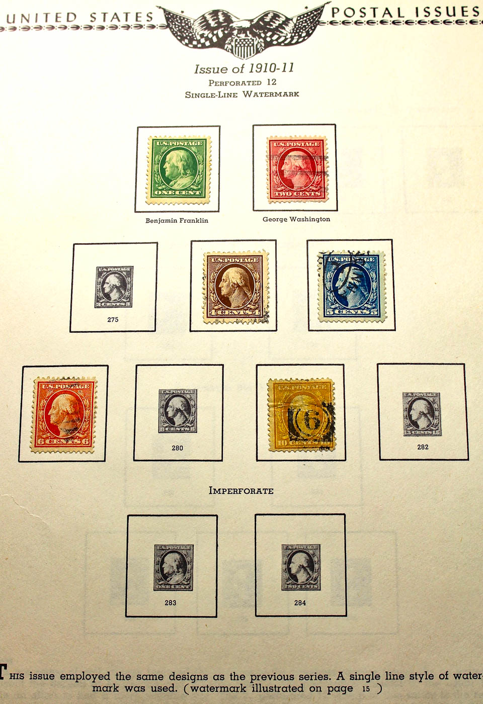 A U.S. Stamp Collection in an "All American Stamp Album"
