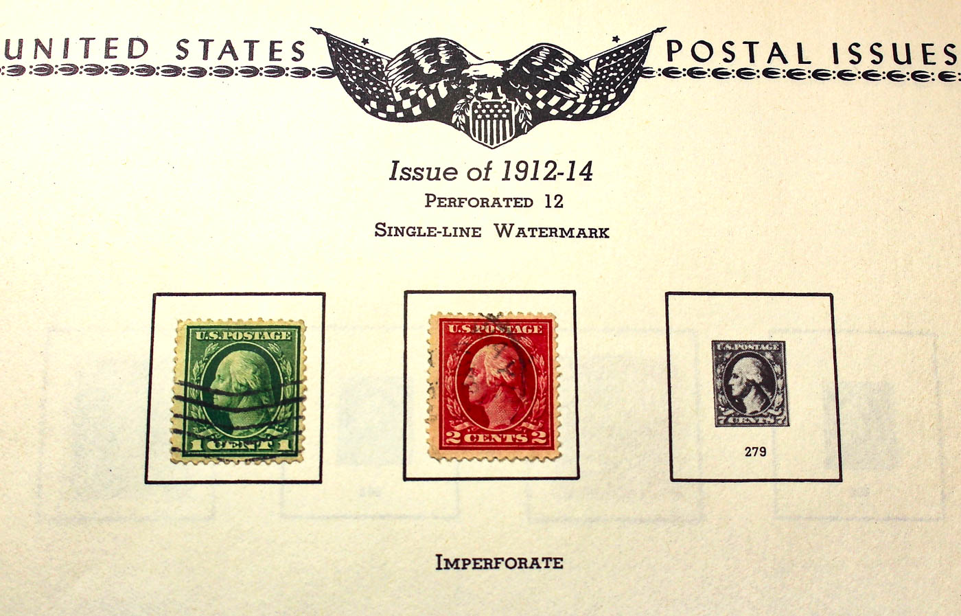 A U.S. Stamp Collection in an "All American Stamp Album"