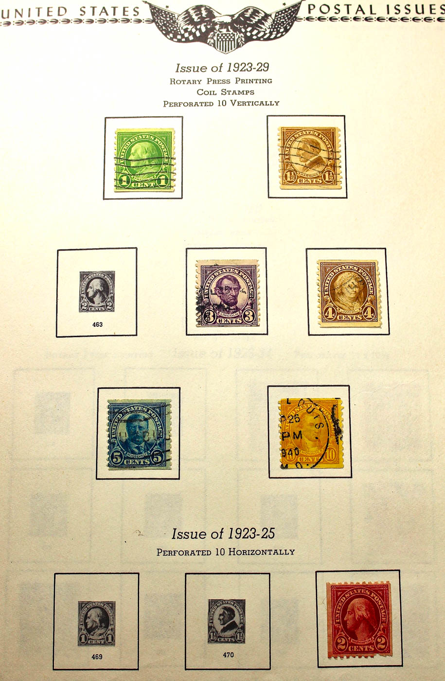 A U.S. Stamp Collection in an "All American Stamp Album"