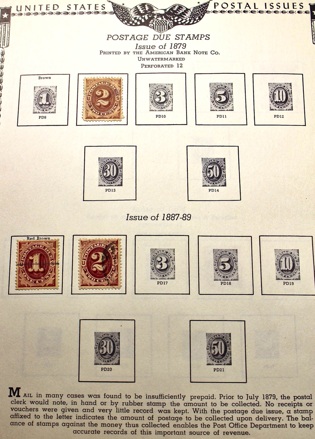 A U.S. Stamp Collection in an "All American Stamp Album"
