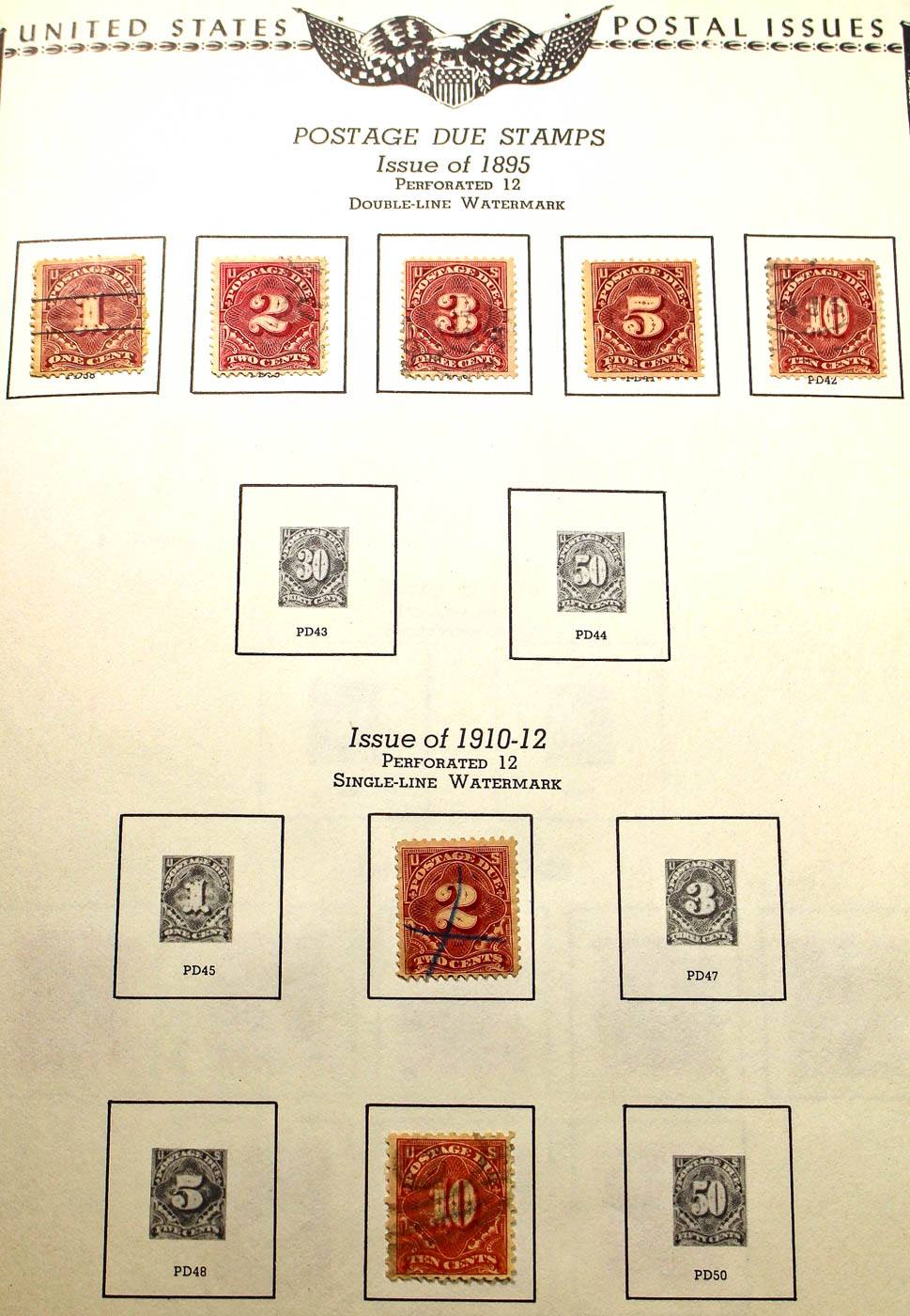 A U.S. Stamp Collection in an "All American Stamp Album"