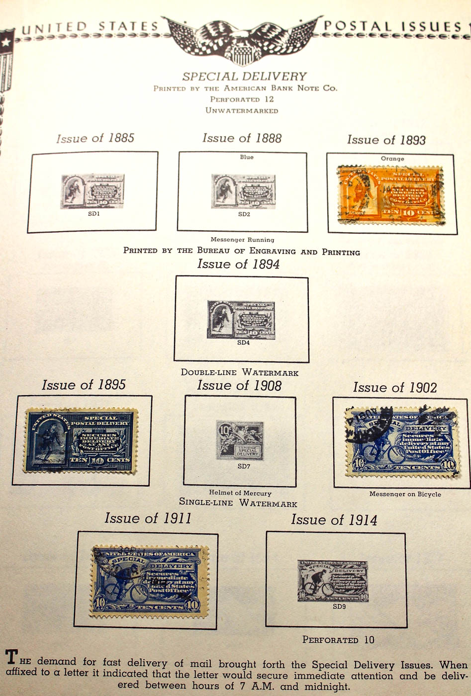 A U.S. Stamp Collection in an "All American Stamp Album"