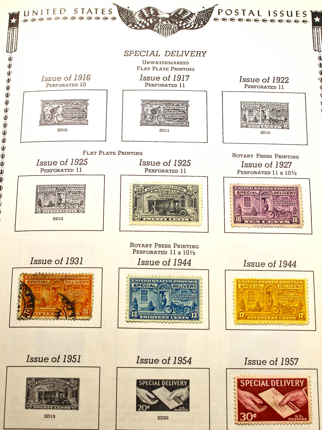 A U.S. Stamp Collection in an "All American Stamp Album"