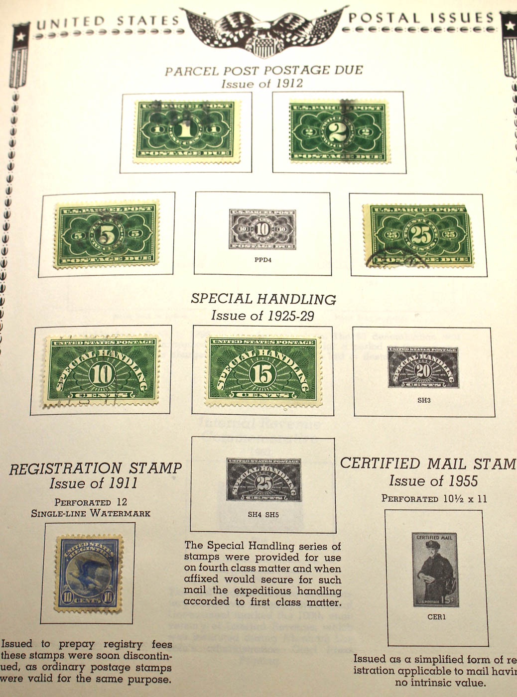 A U.S. Stamp Collection in an "All American Stamp Album"