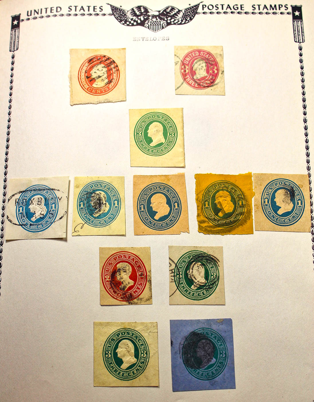 A U.S. Stamp Collection in an "All American Stamp Album"
