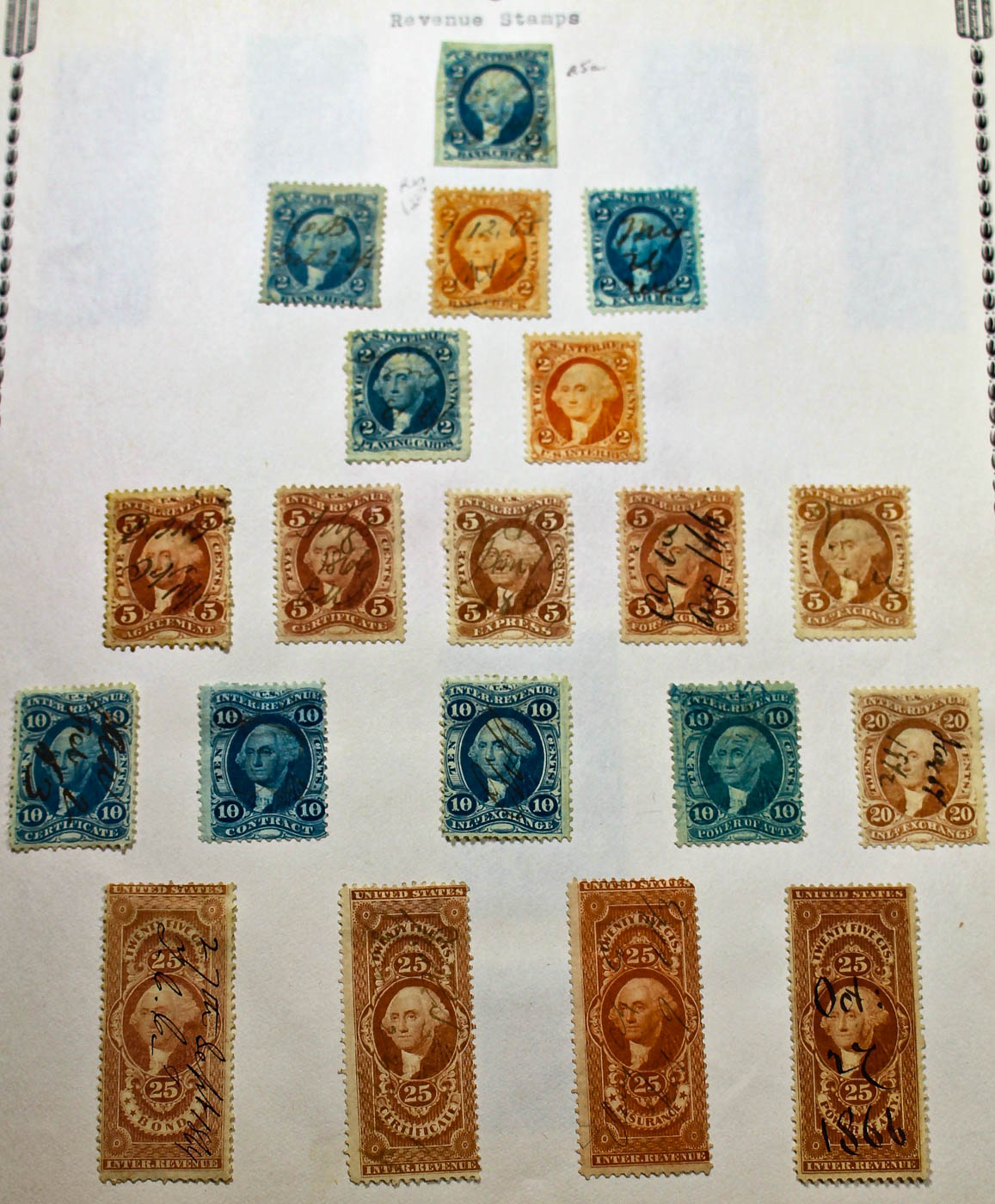 A U.S. Stamp Collection in an "All American Stamp Album"