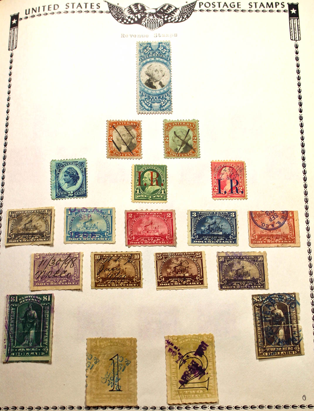 A U.S. Stamp Collection in an "All American Stamp Album"