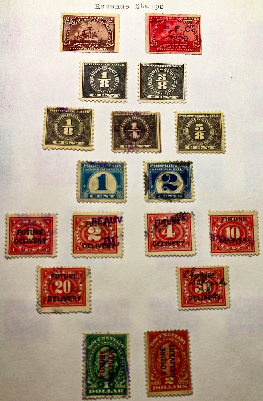 A U.S. Stamp Collection in an "All American Stamp Album"