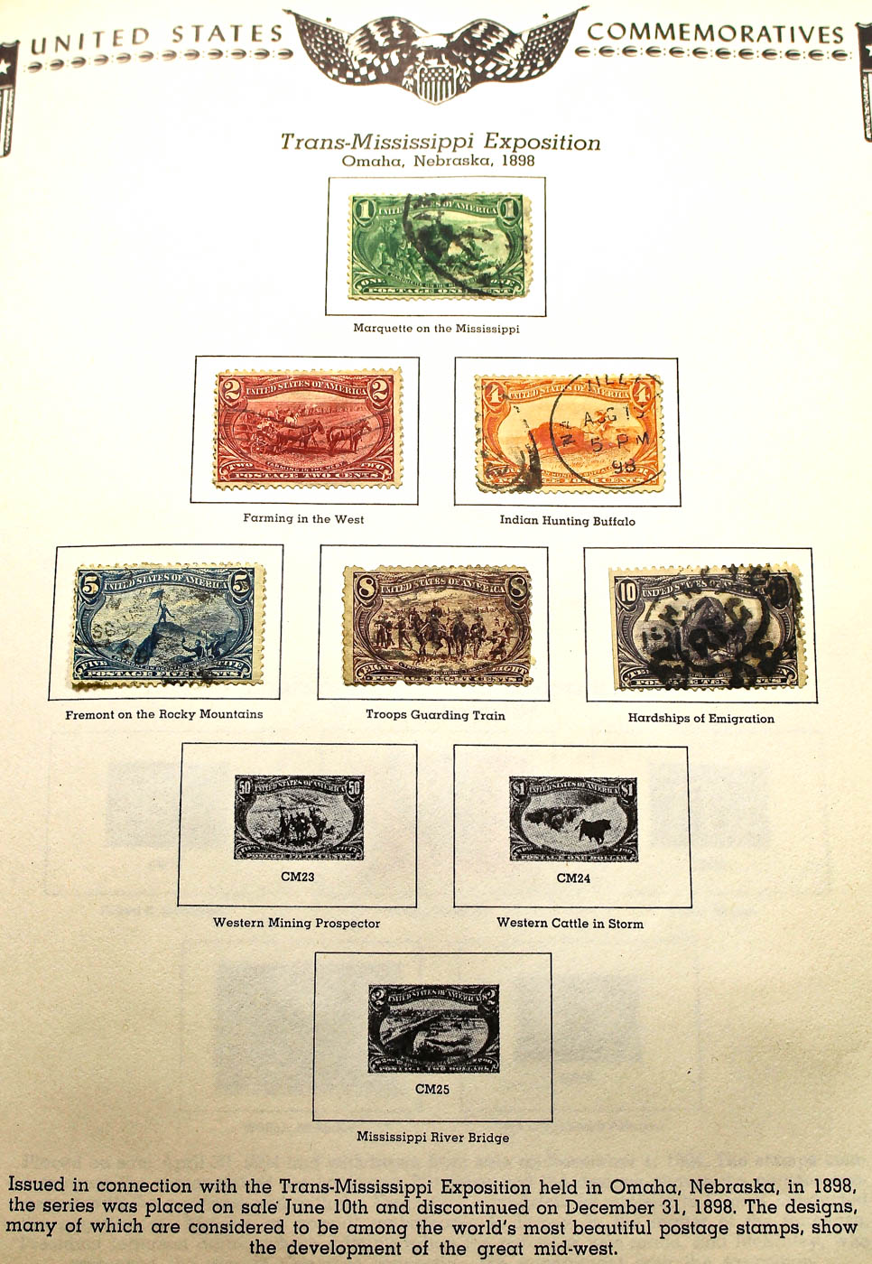 A U.S. Stamp Collection in an "All American Stamp Album"