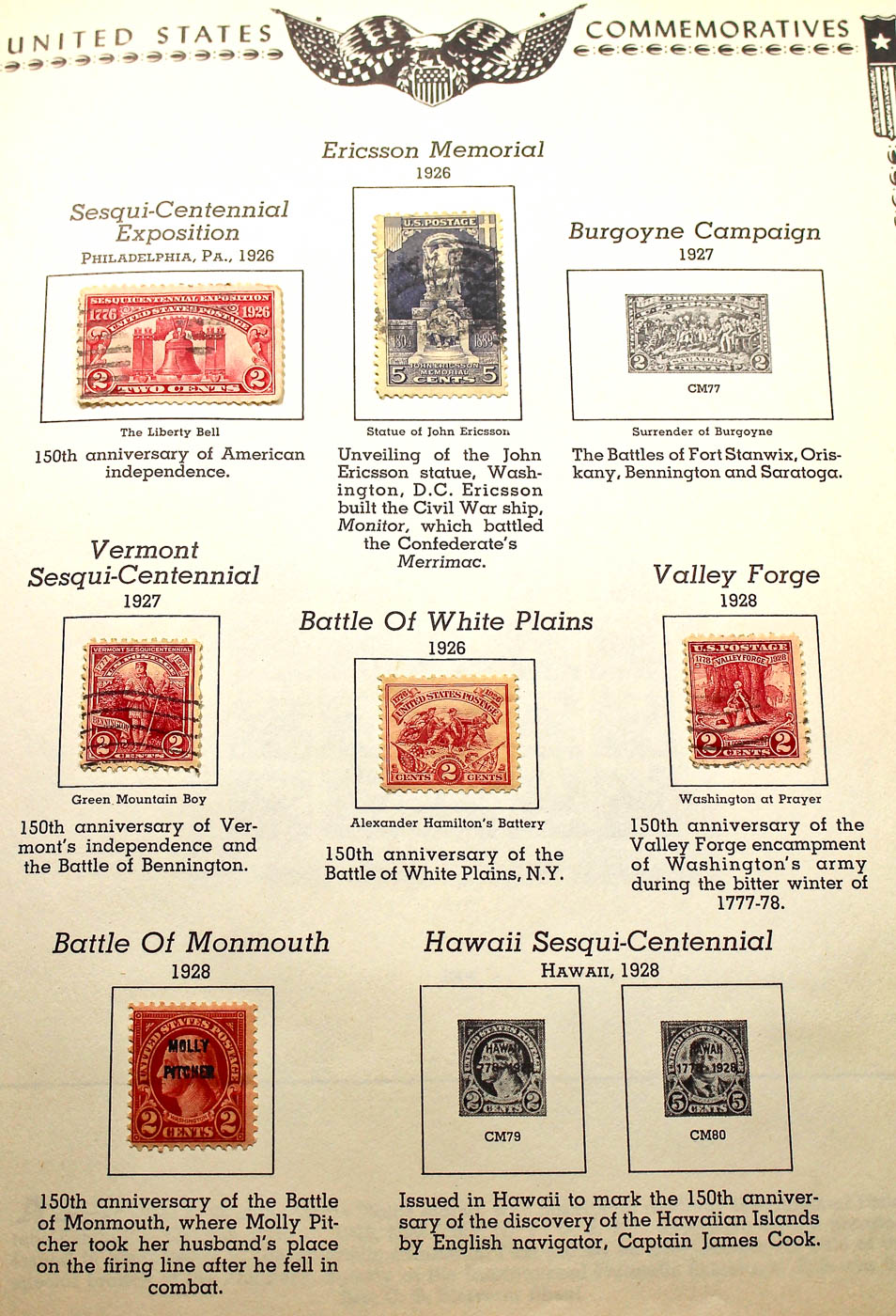 A U.S. Stamp Collection in an "All American Stamp Album"