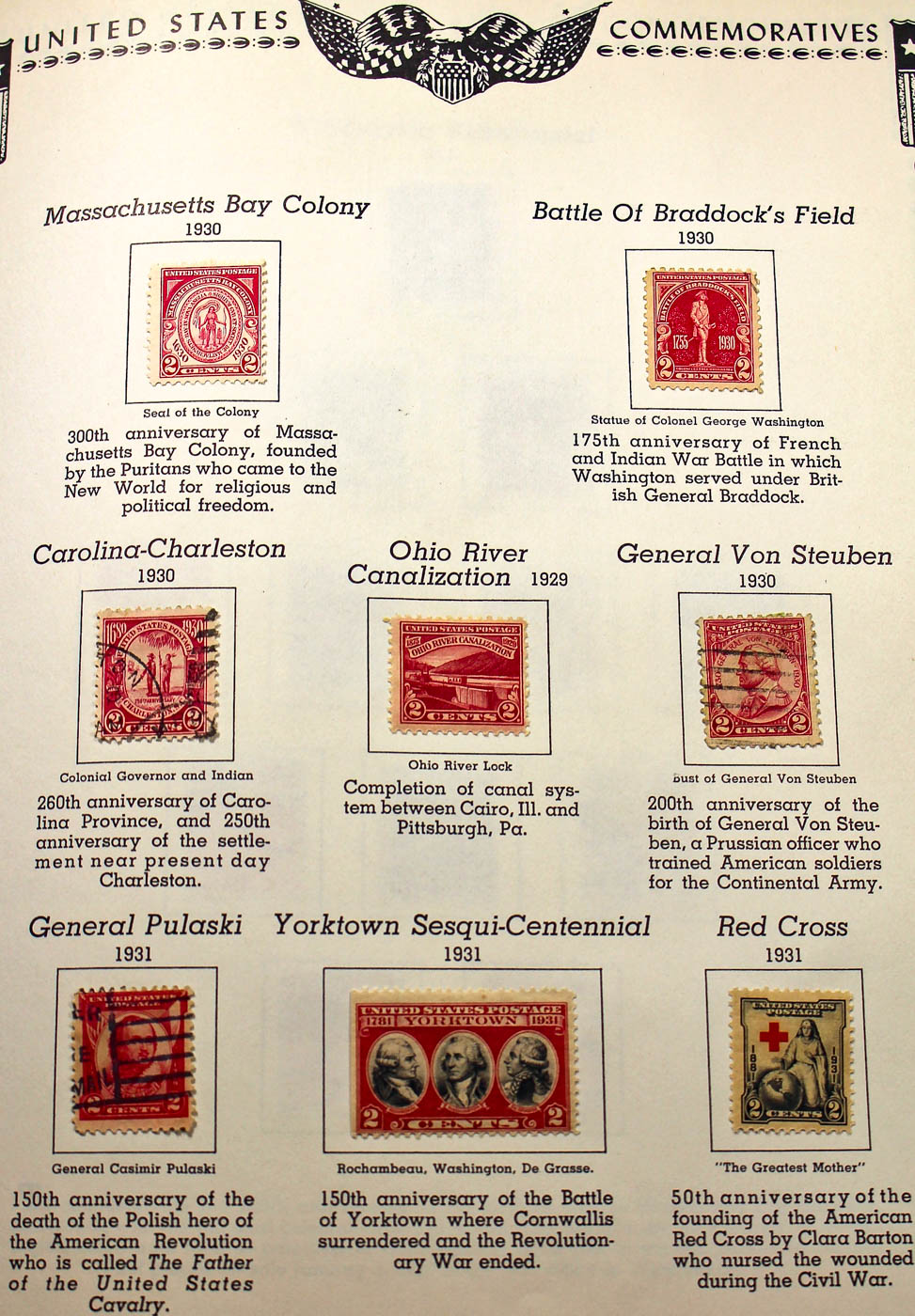 A U.S. Stamp Collection in an "All American Stamp Album"