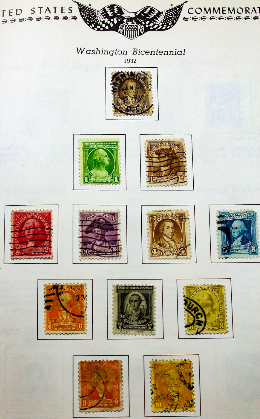 A U.S. Stamp Collection in an "All American Stamp Album"