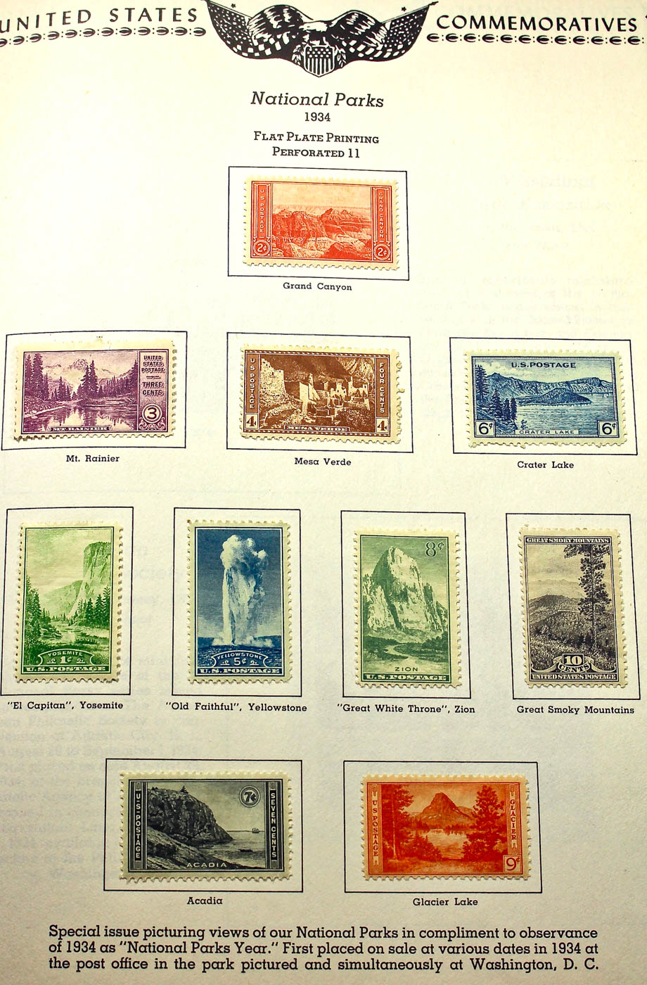A U.S. Stamp Collection in an "All American Stamp Album"