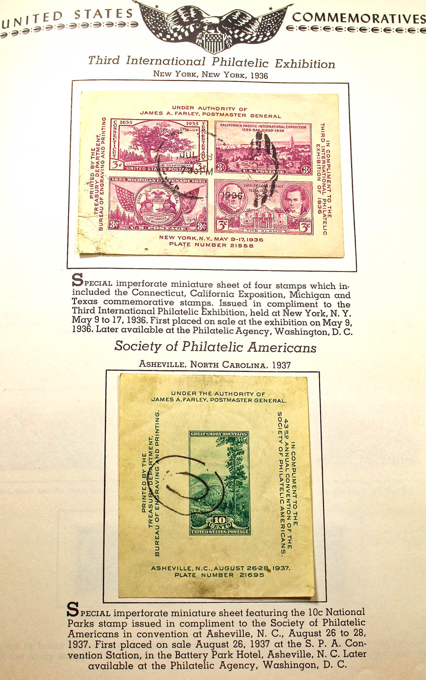 A U.S. Stamp Collection in an "All American Stamp Album"