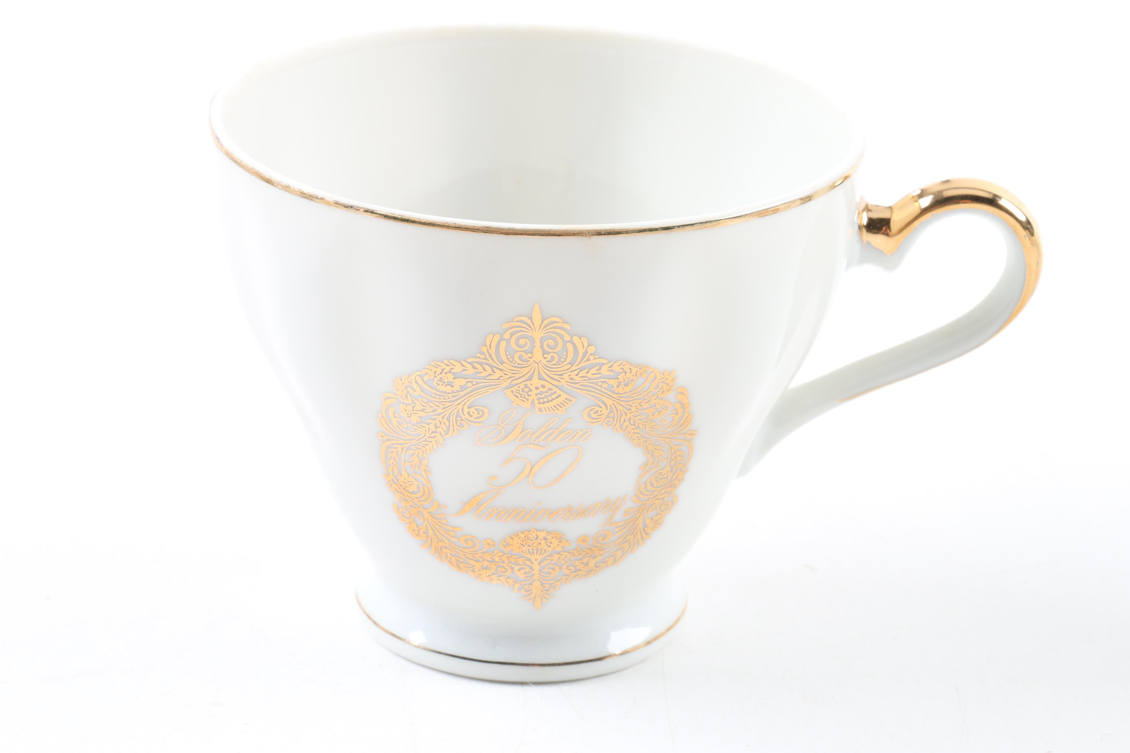 Napcoware Anniversary Cups and Saucers