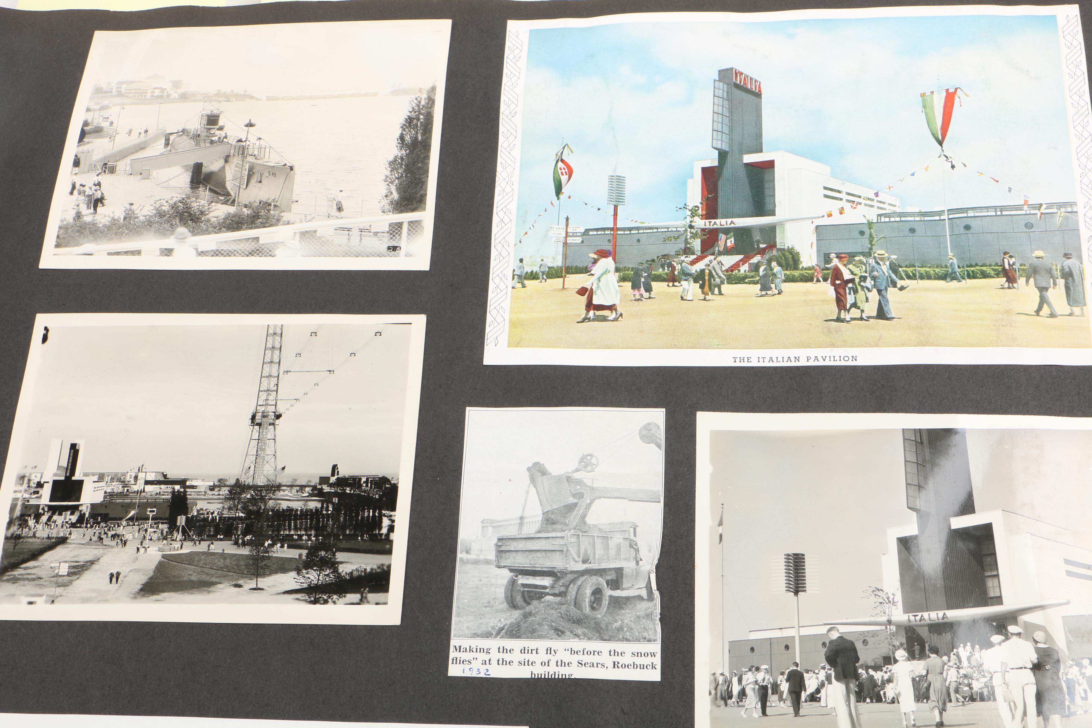 1933  Newsletters, Scrapbook of Chicago's "Century of Progress" Exposition