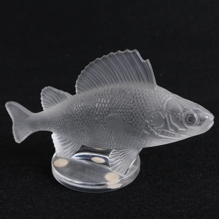 Vintage Lalique Crystal Perch Figurine