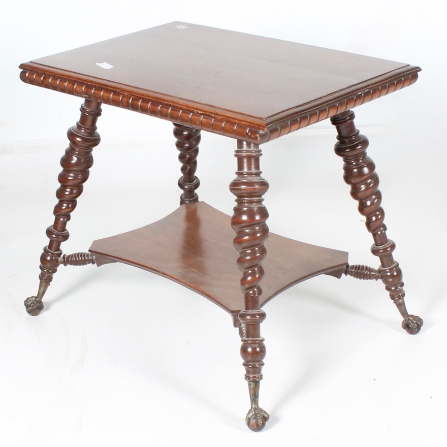 Antique Jacobean-Style Walnut Table