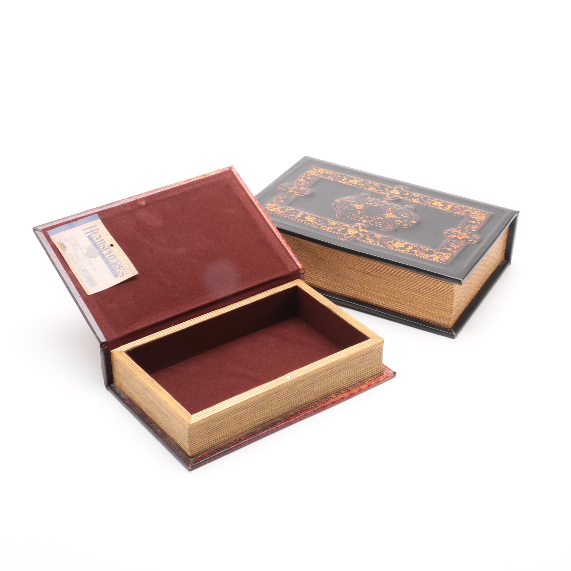Wooden Book Boxes by Hemispheres