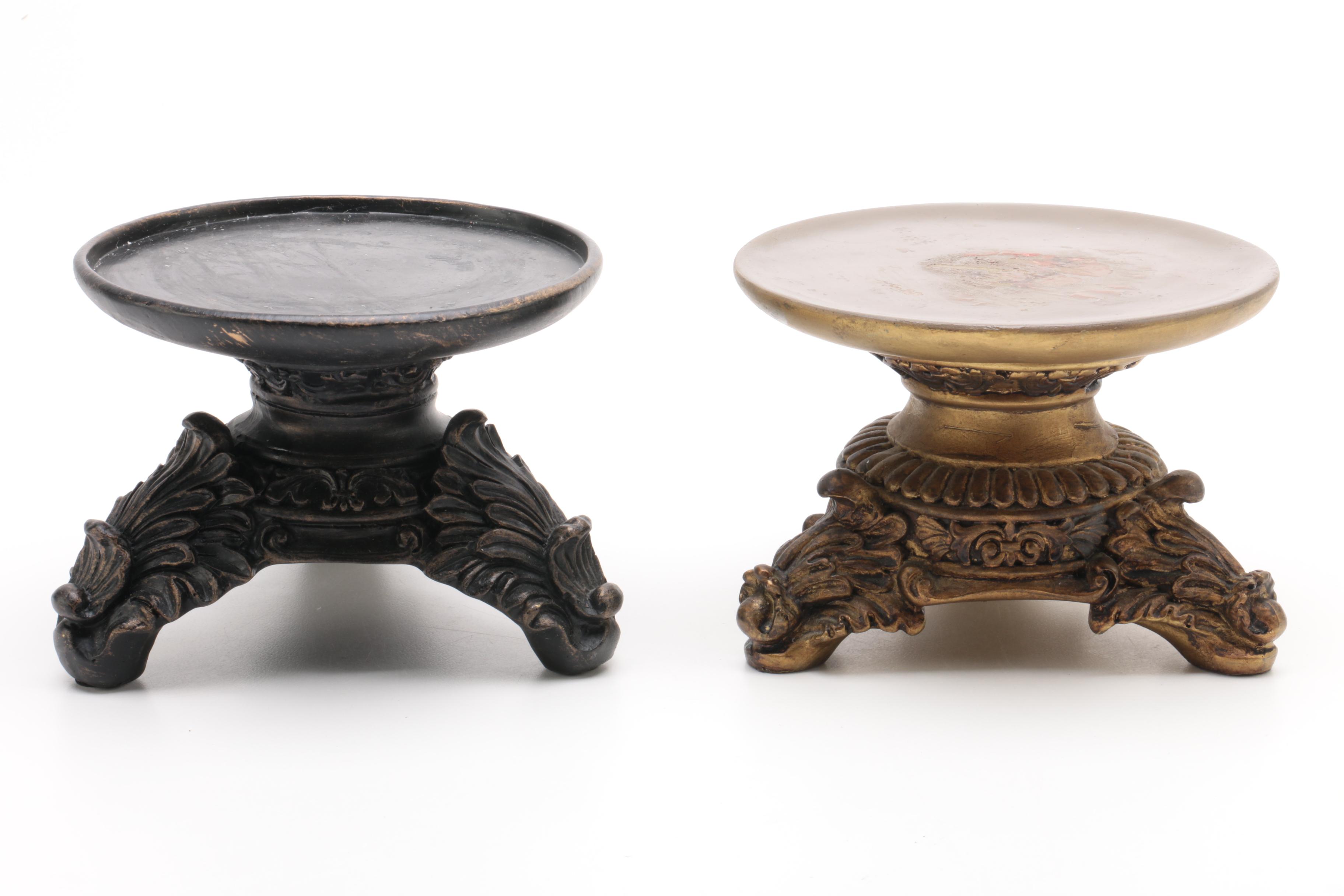 Decorative Pillar Candle Holders and Clock