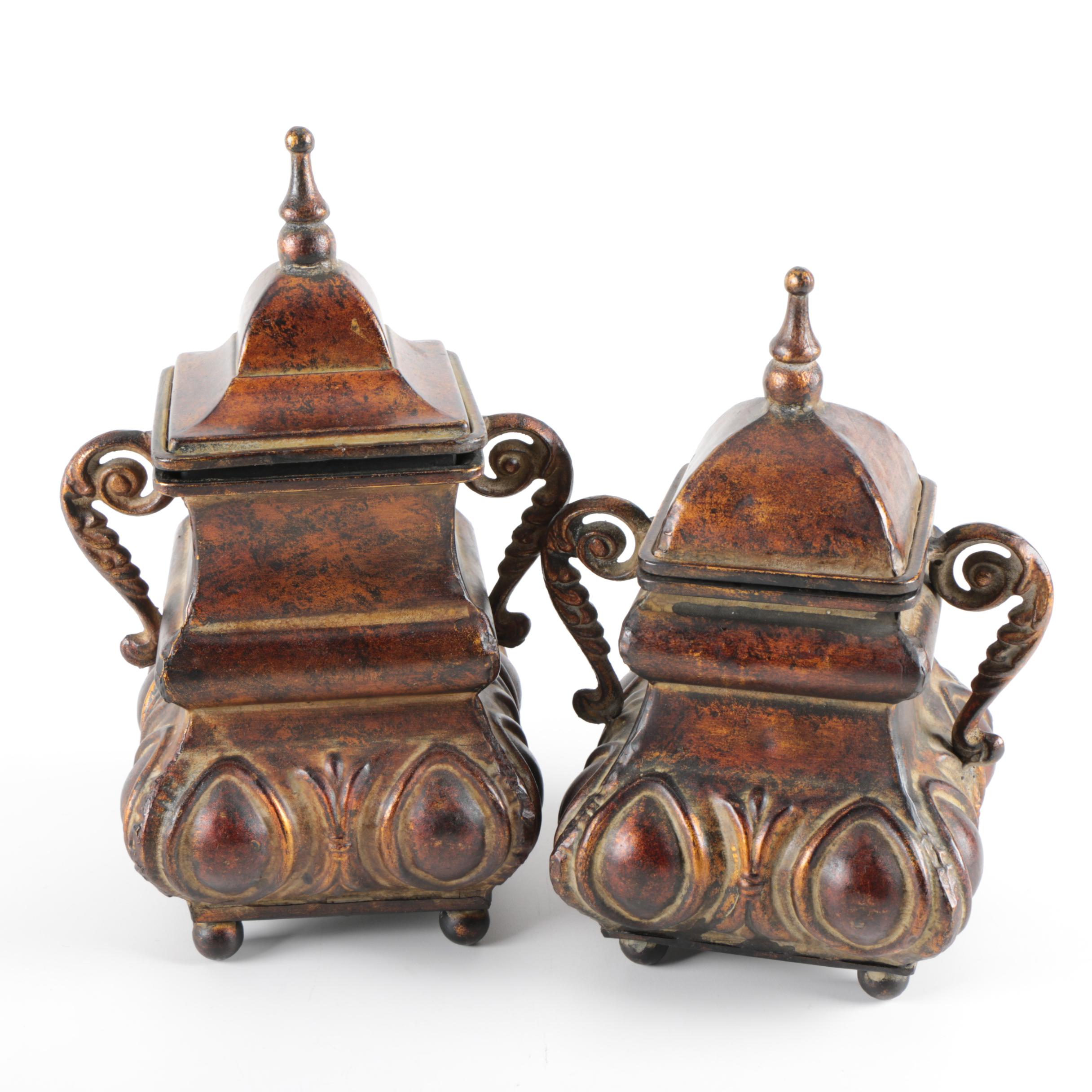 Decorative Canisters and Box