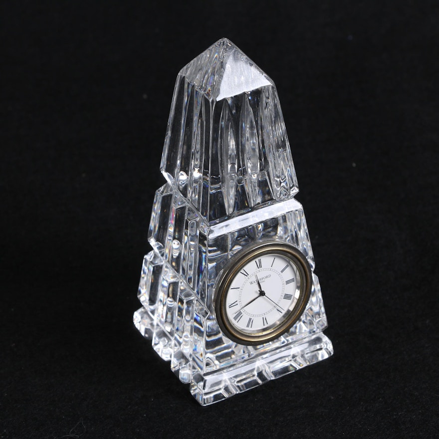 Waterford Crystal Obelisk Clock