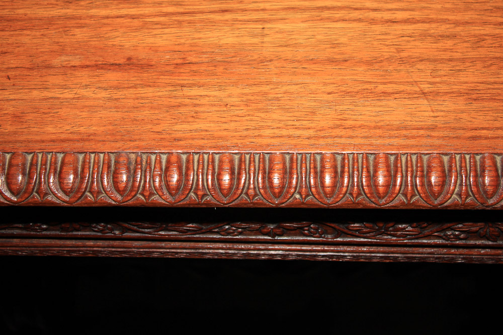 Carved Trestle Leg Table